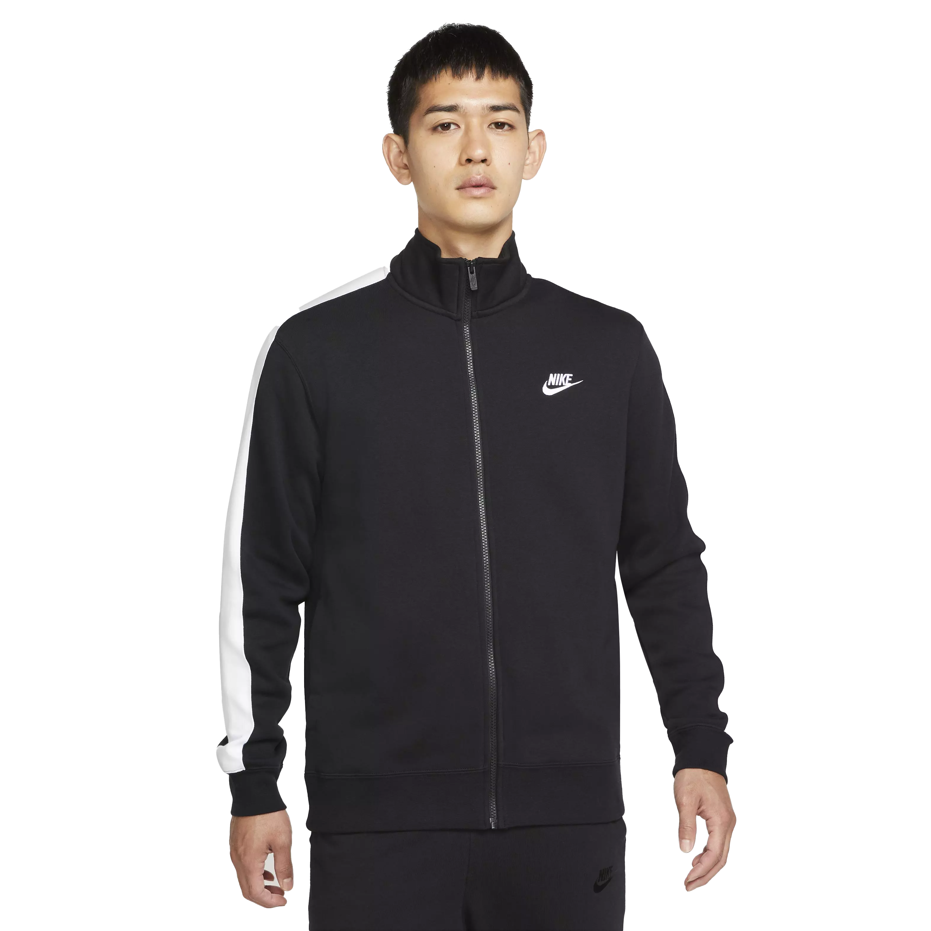 Nike Men's Sportswear Club Fleece Track Jacket - BLACK