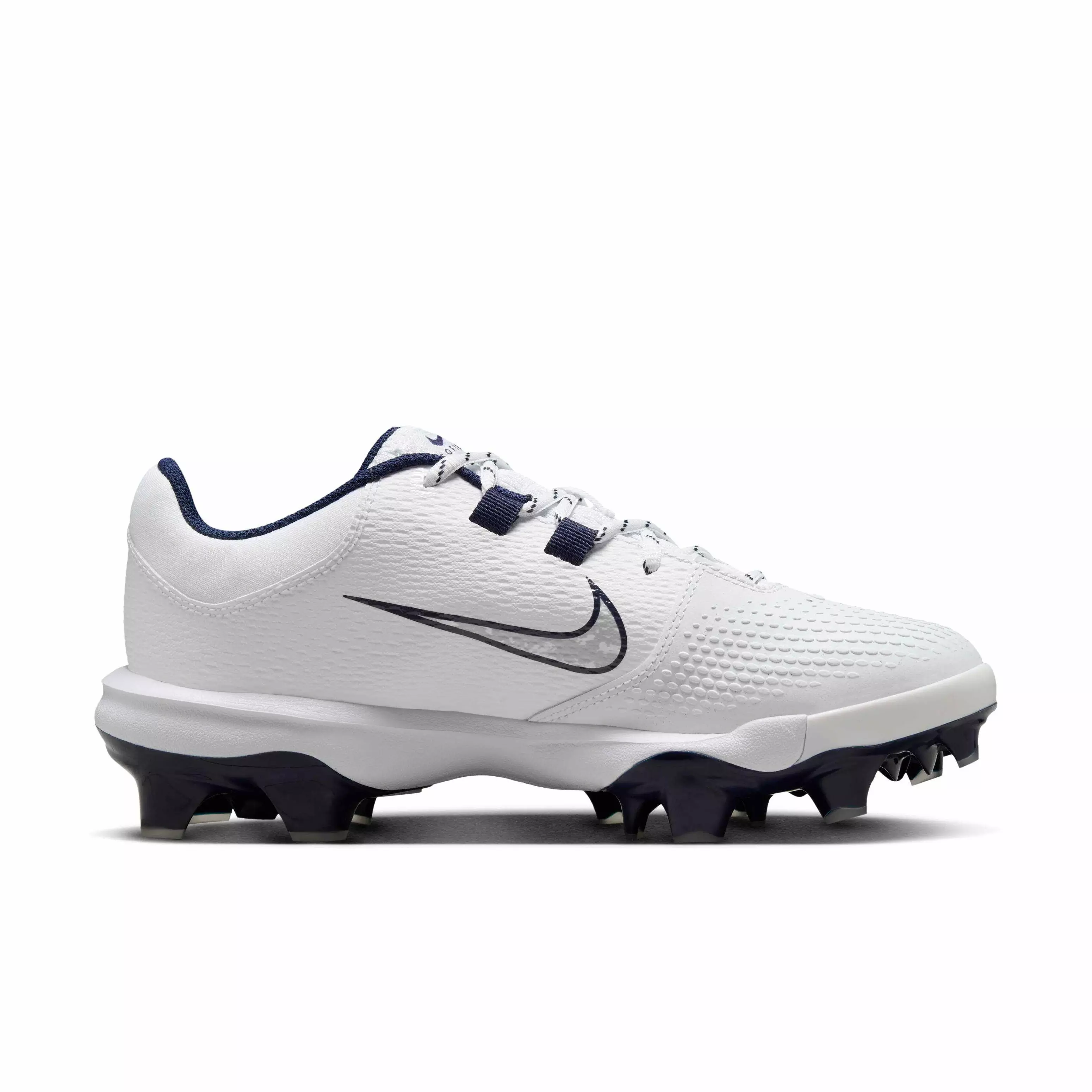 Nike Hyperdiamond 4 Pro MCS "White/Pure Platinum/Midnight Navy" Women's Softball Cleat - WHITE/PLATINUM/NAVY