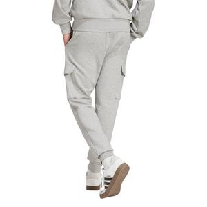 adidas Men's Essentials Feelcozy Fleece Cargo Joggers - Grey/Black
