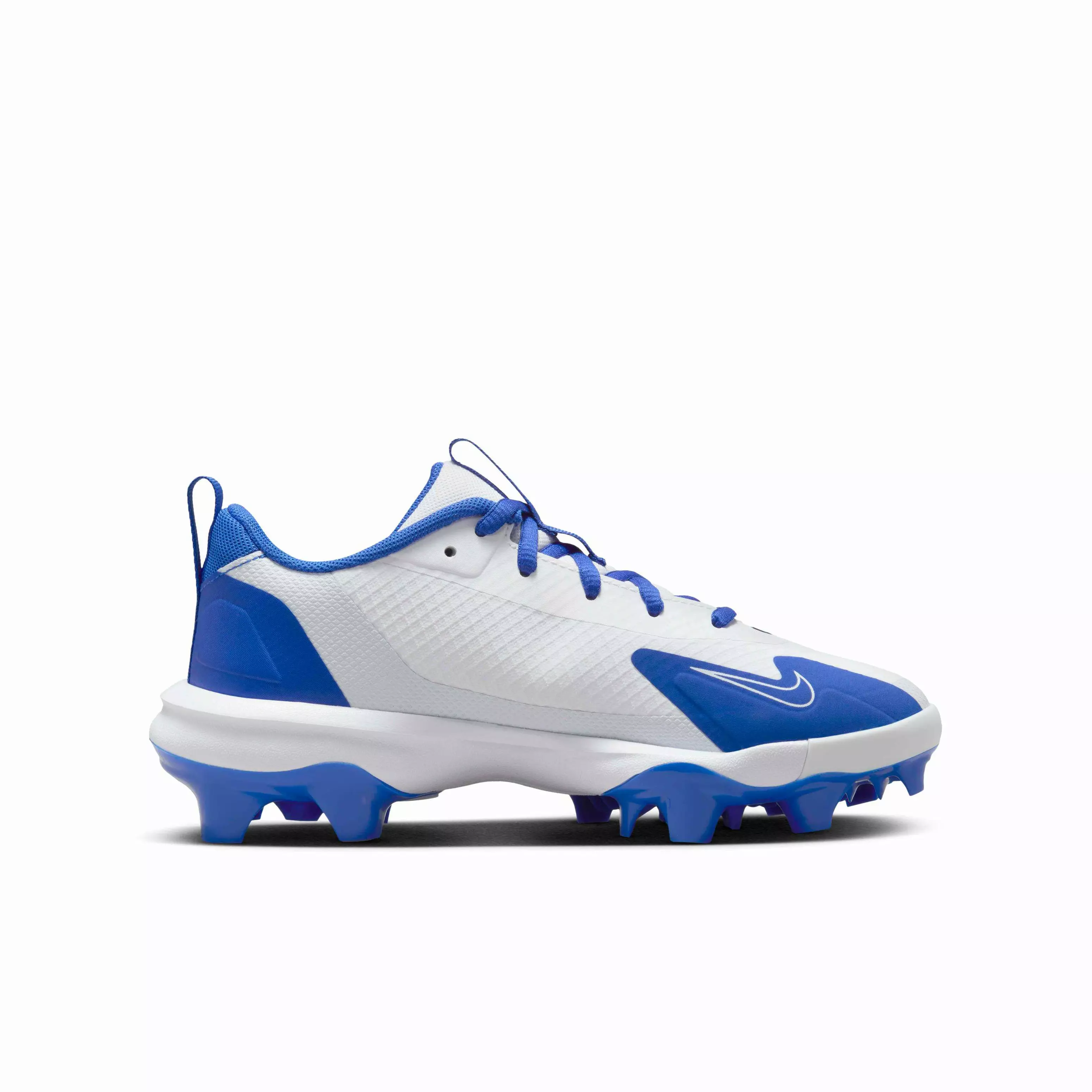 Nike Force Trout 9 Pro MCS "White/Navy/Football Grey/Hyper Royal" Grade School Boys' Baseball Cleat - WHITE/NAVY/GREY/ROYAL