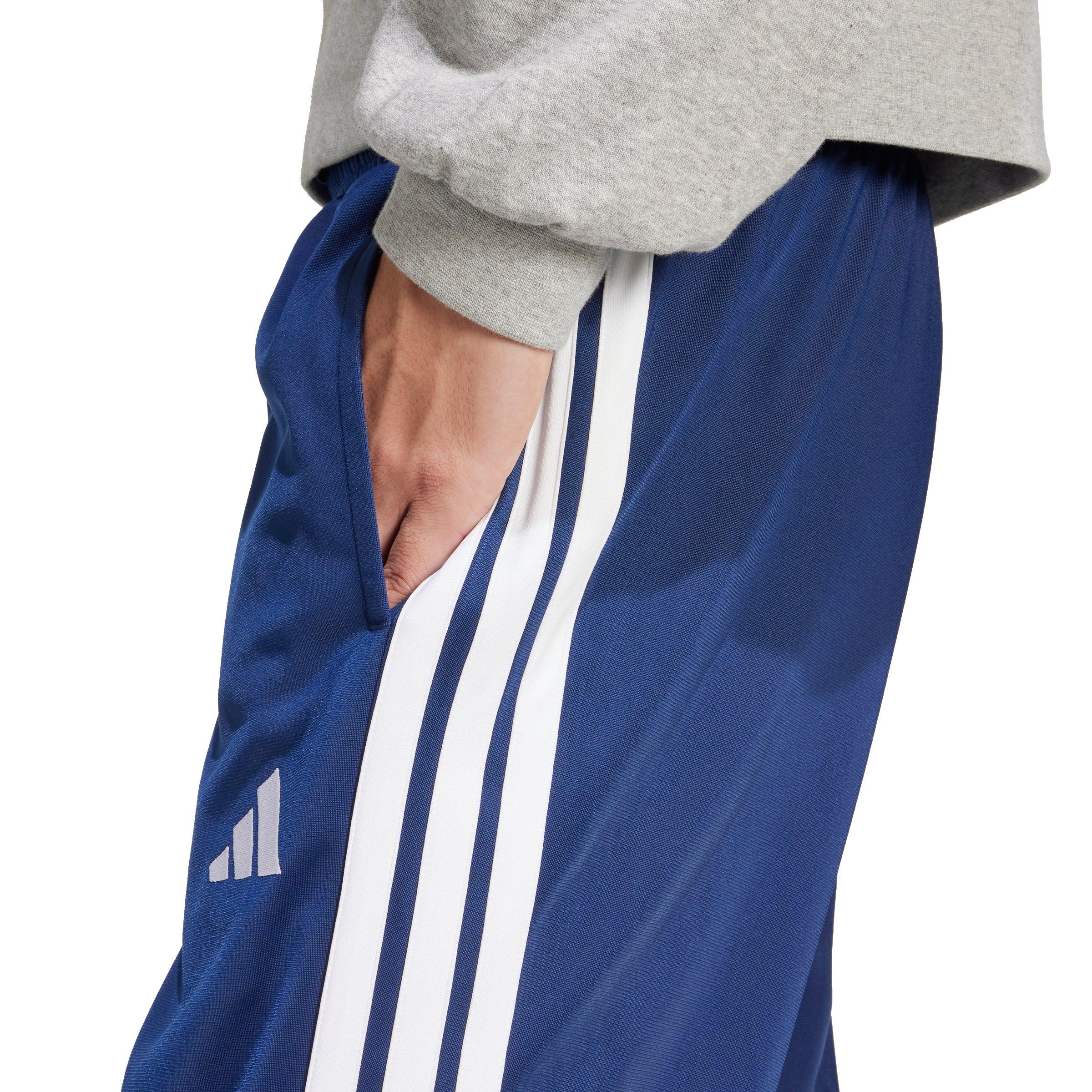 adidas Men's 3-Stripes Tricot Regular Tapered Track Pants - Dk Blue - DK BLUE Thumbnail View 3