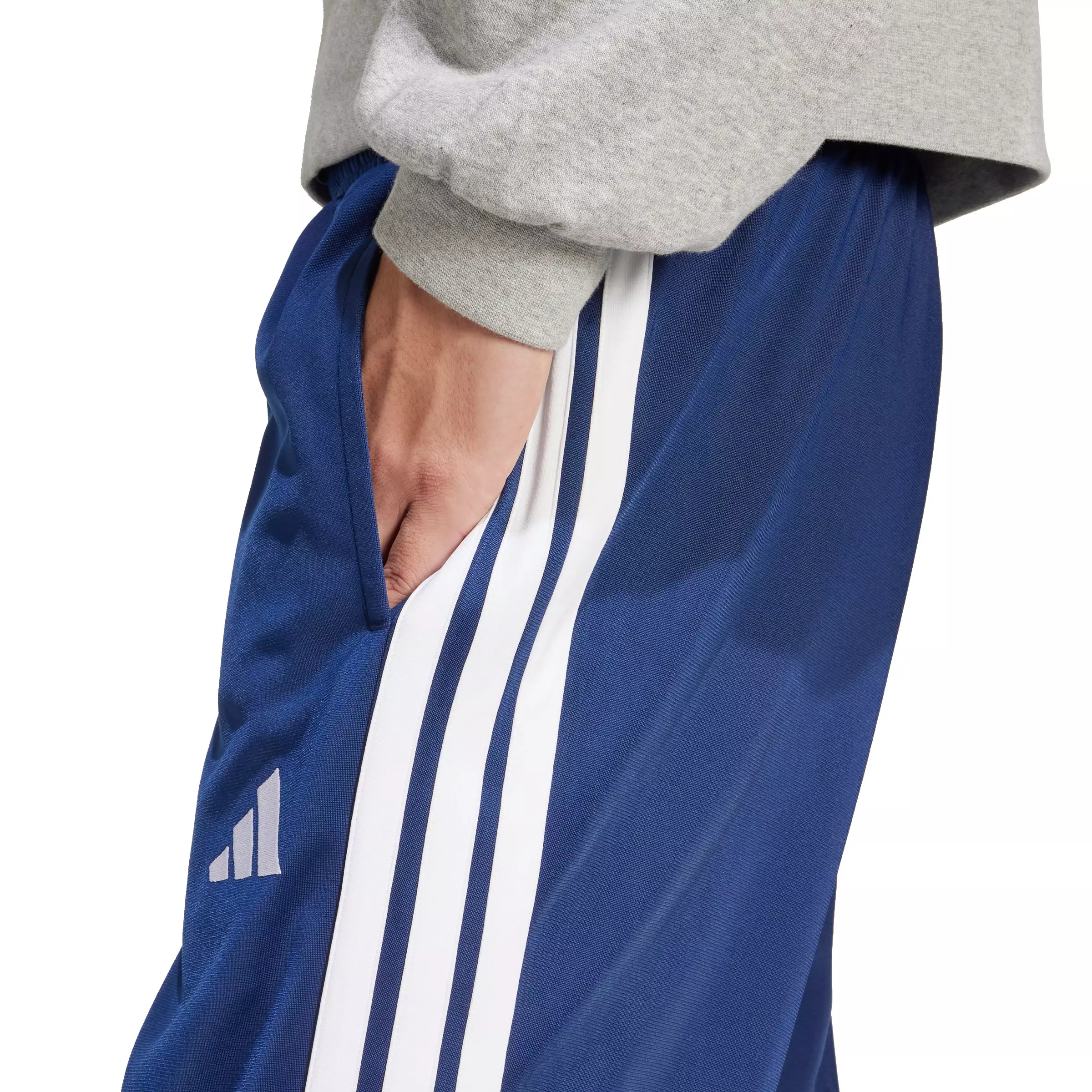 adidas Men's 3-Stripes Tricot Regular Tapered Track Pants - Dk Blue - DK BLUE