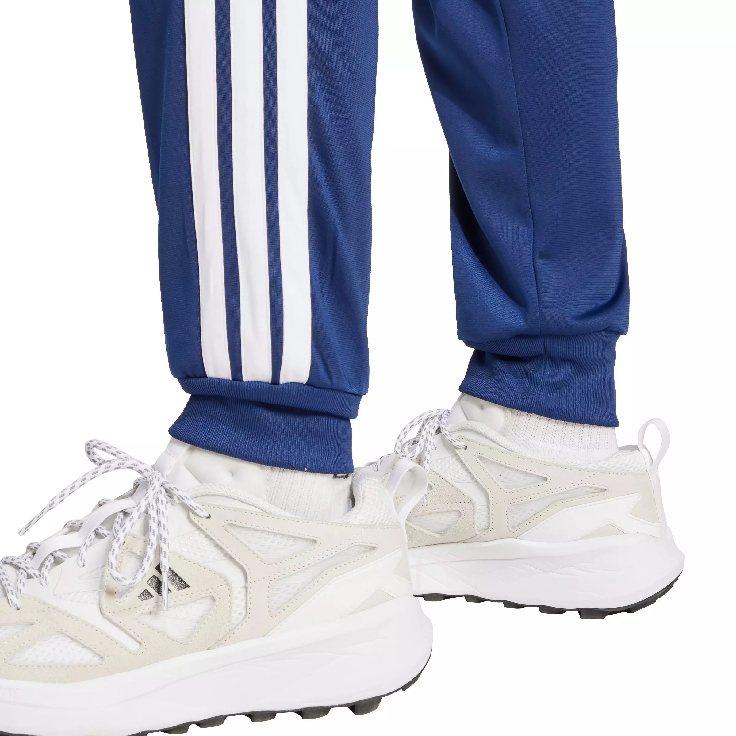 adidas Men's 3-Stripes Tricot Regular Tapered Track Pants - Dk Blue - DK BLUE