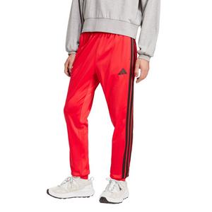 adidas Men's 3-Stripes Tricot Regular Tapered Track Pants -Red