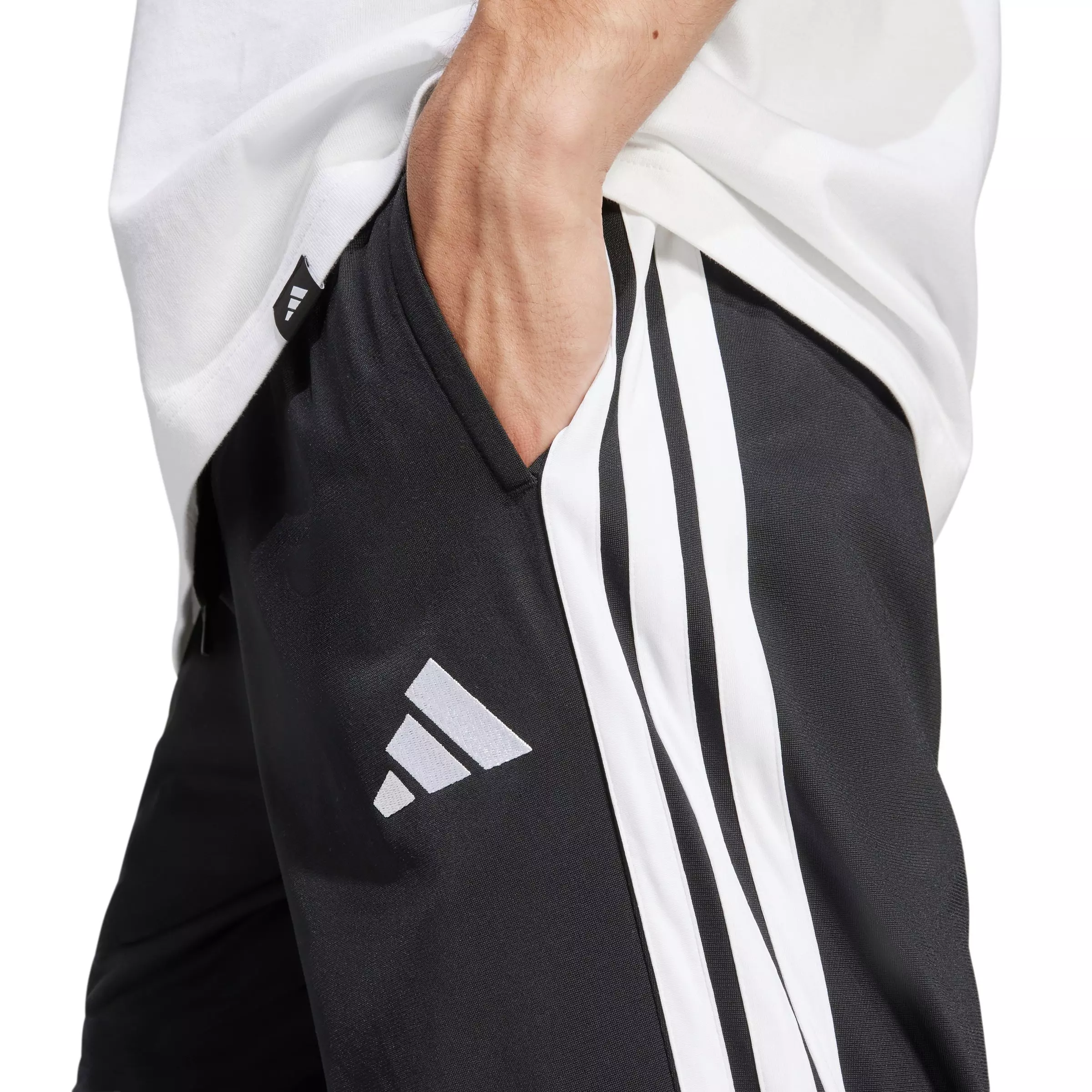 adidas Men's Dayready Open Hem Trackpants - Black - BLACK