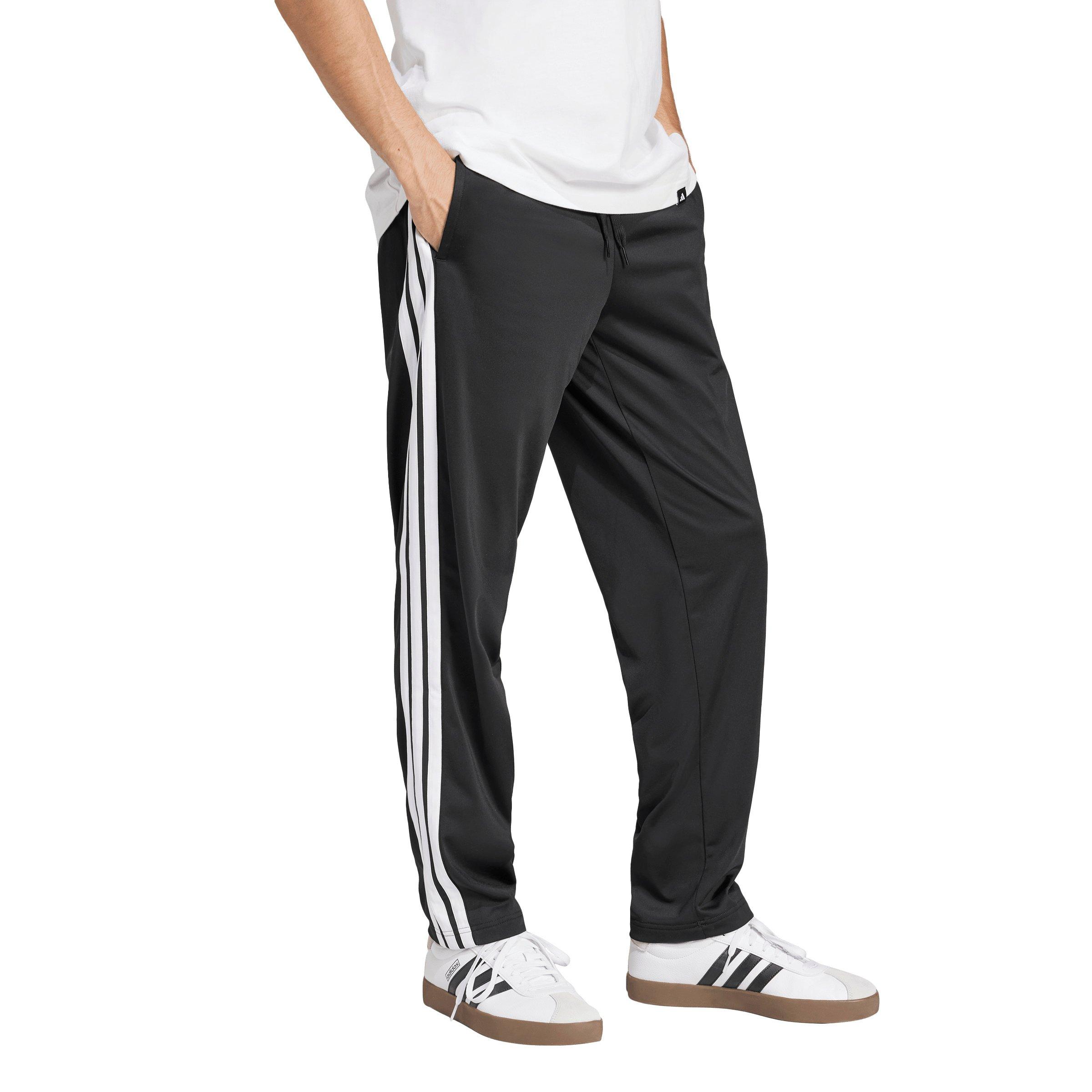 adidas Men's Dayready Open Hem Trackpants - Black - BLACK Thumbnail View 5
