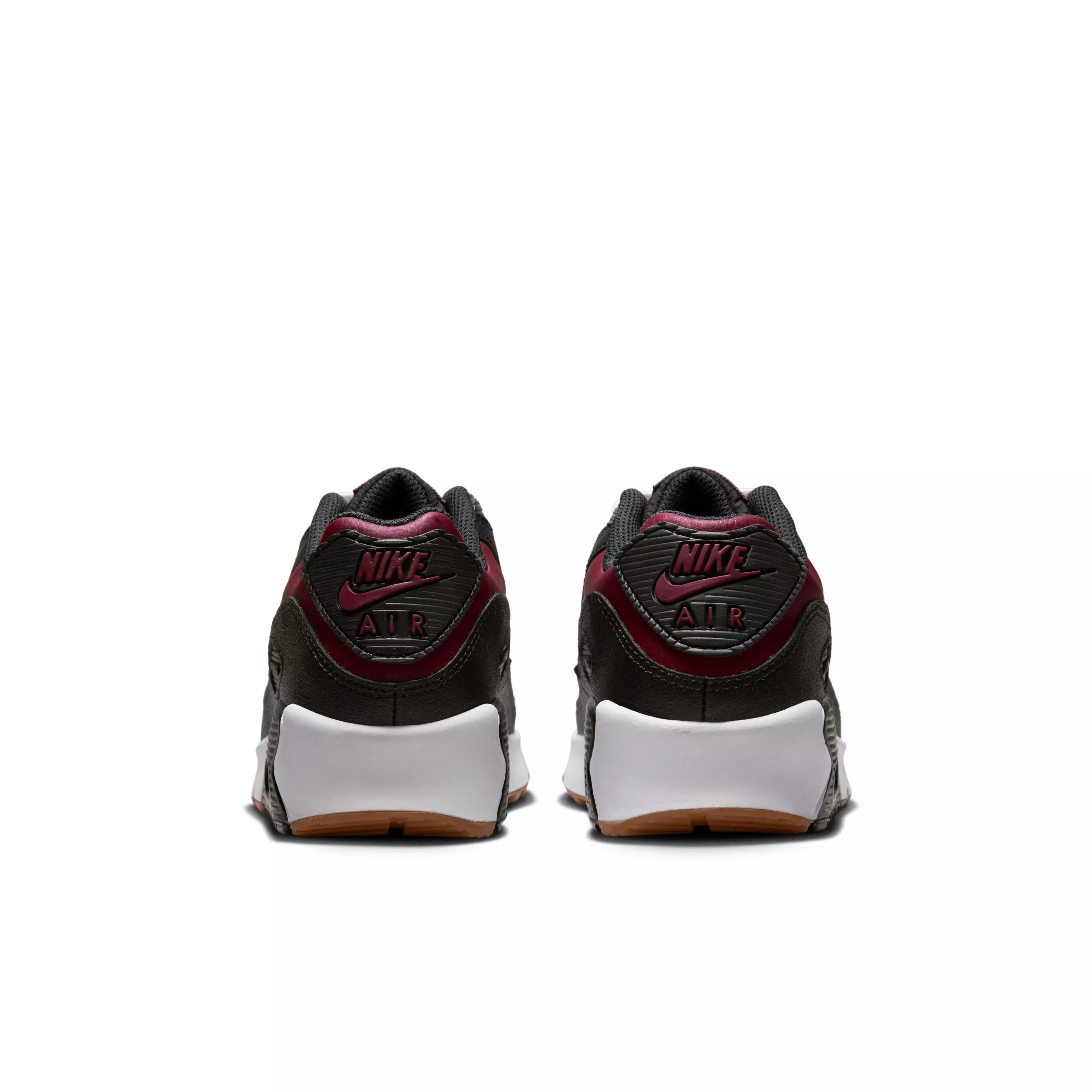 Nike Air Max 90 LTR "Black/Team Red/Gum Light Brown/White" Grade School Boys' Shoe - BLACK/RED/LT BROWN/WHITE