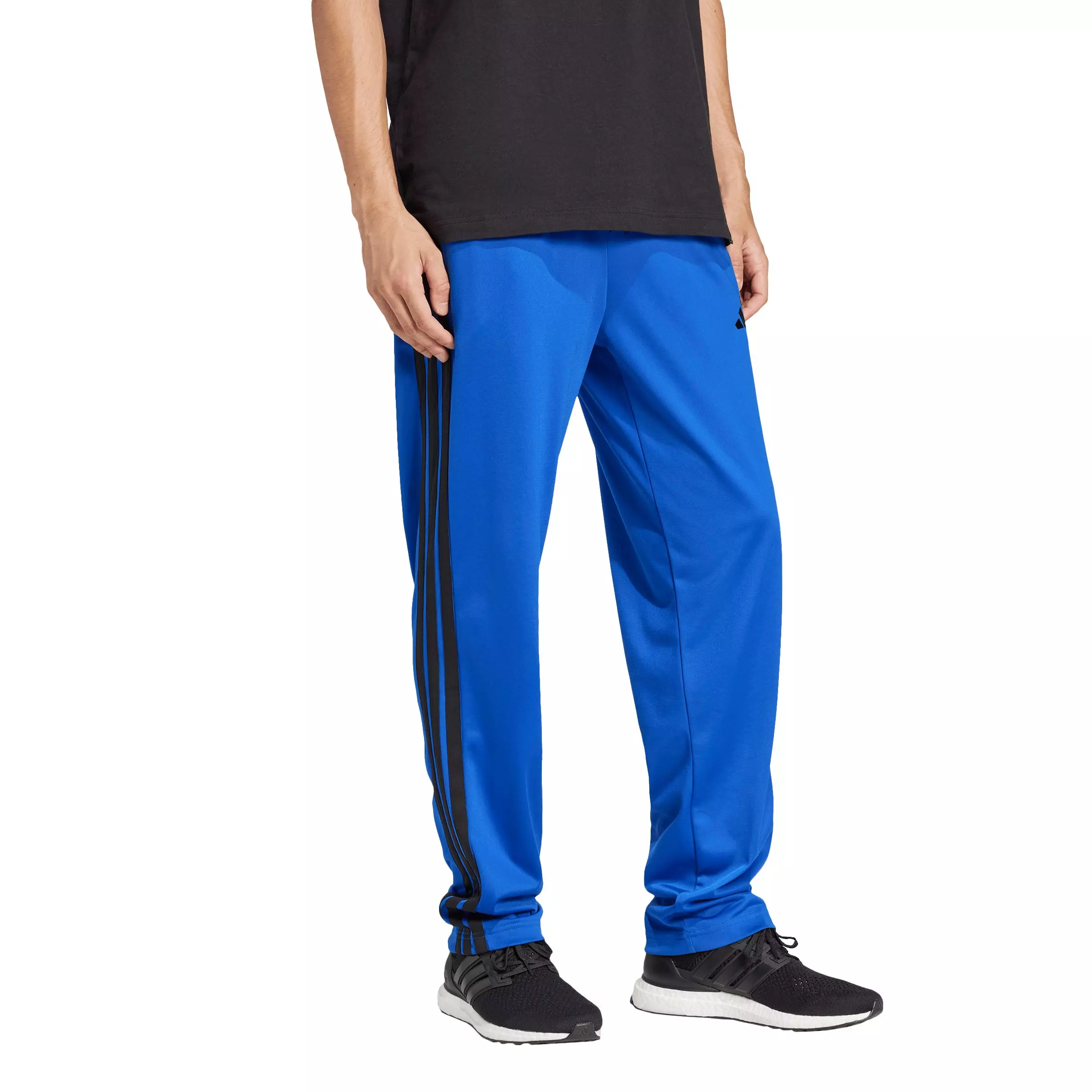 adidas Men's Dayready Open Hem Trackpants -Royal Blue - ROYAL BLUE