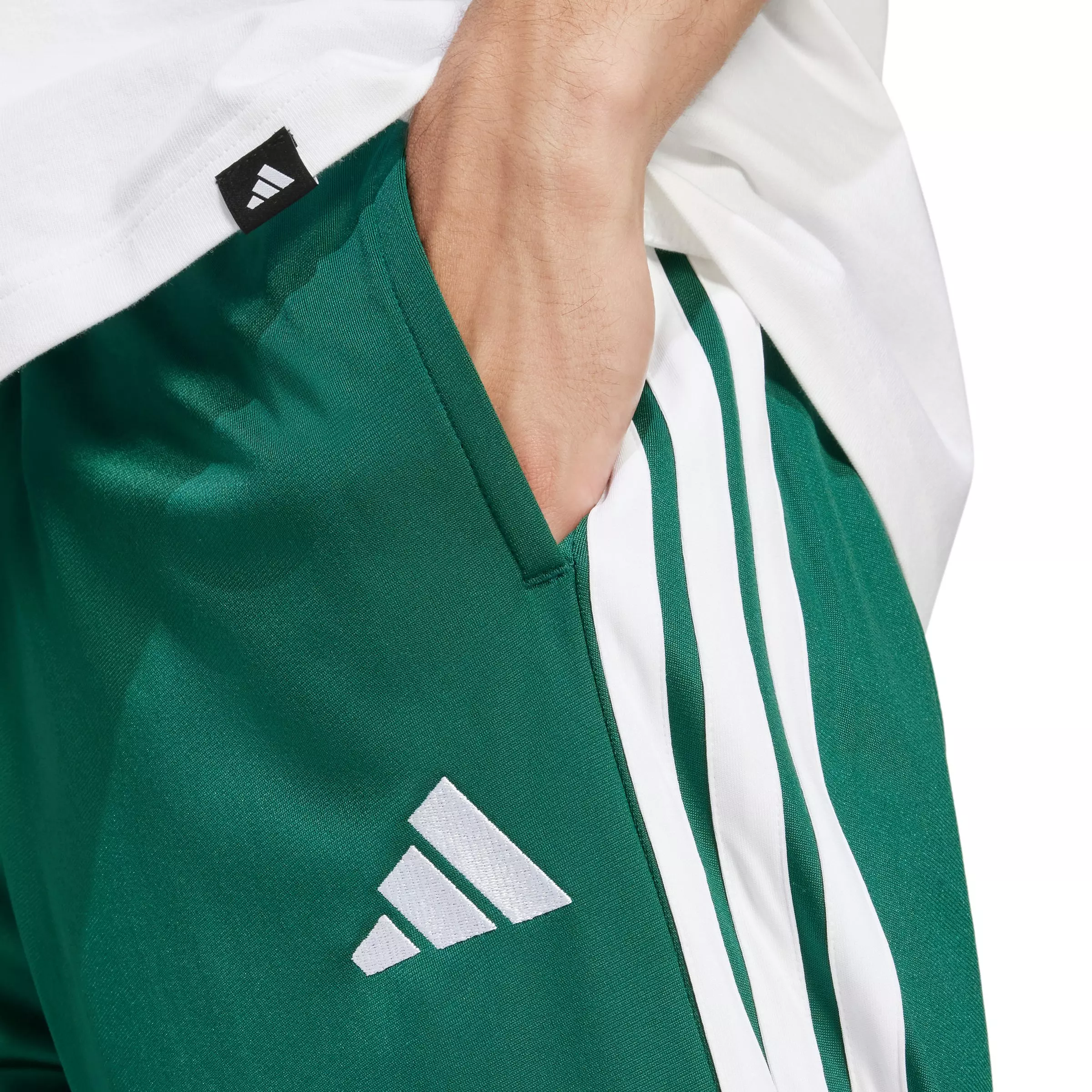 adidas Men's Dayready Open Hem Trackpants - Green - GREEN
