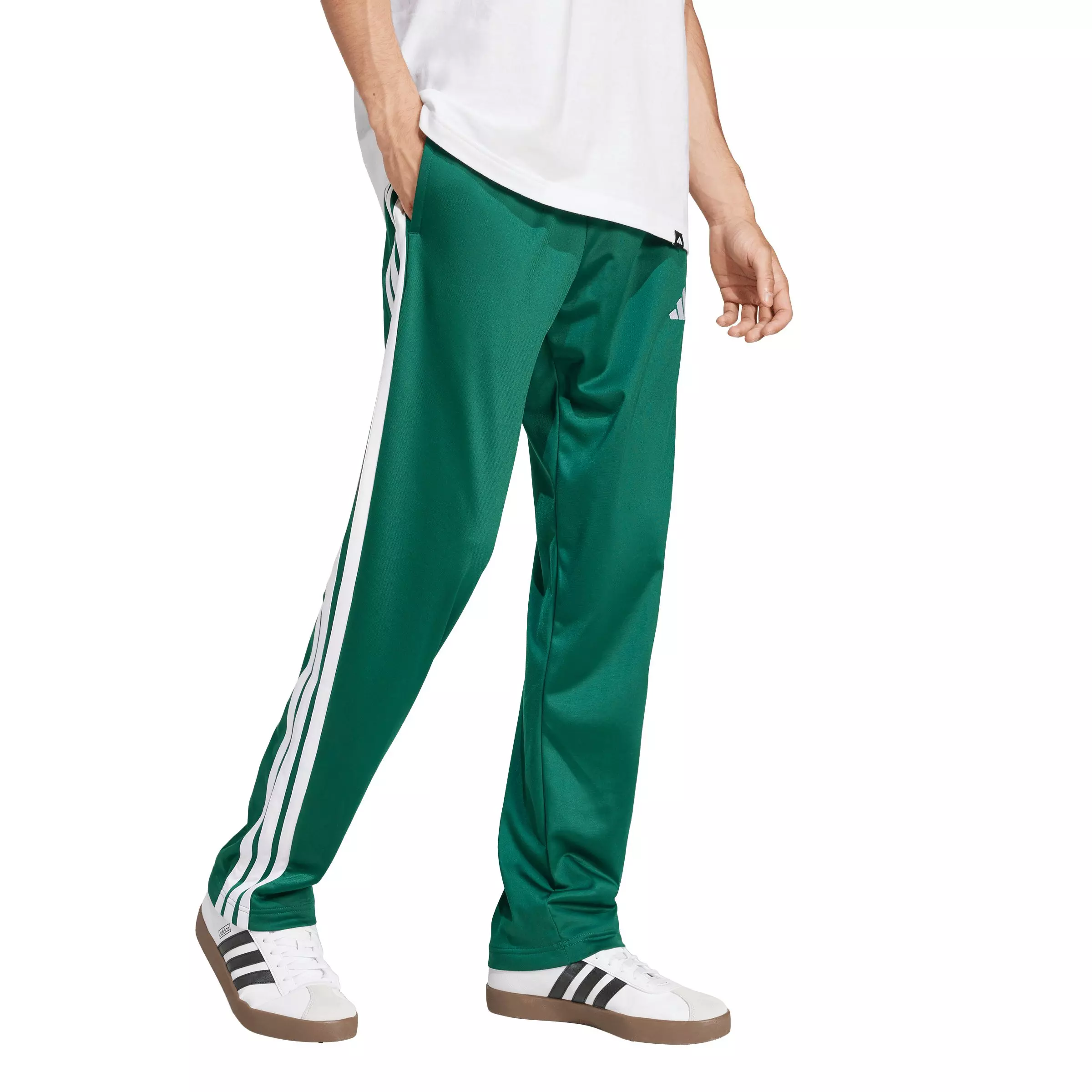 adidas Men's Dayready Open Hem Trackpants - Green - GREEN
