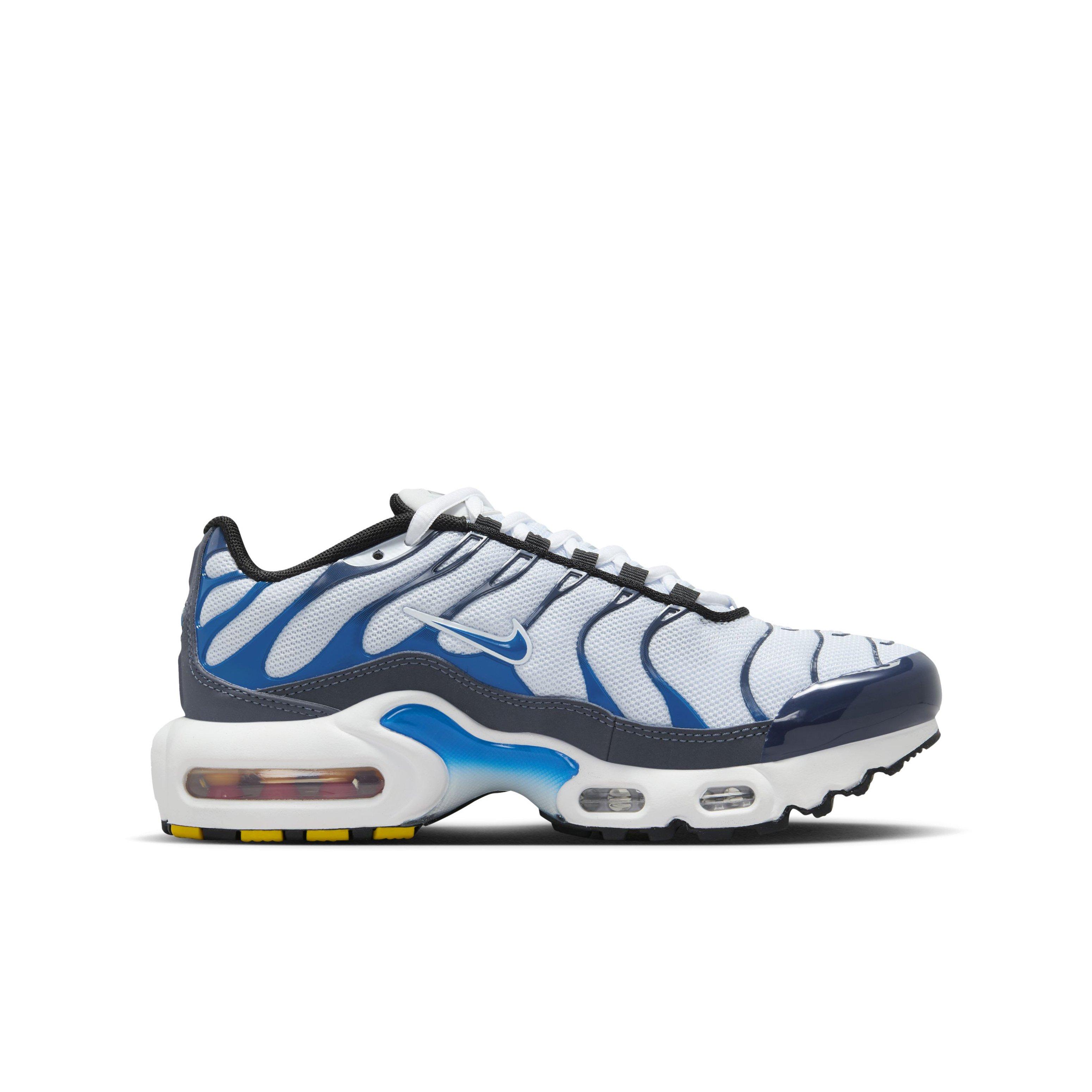 Nike Air Max Plus Thunder Blue/Football Grey/White/Photo Blue Grade  School Boys' Shoe