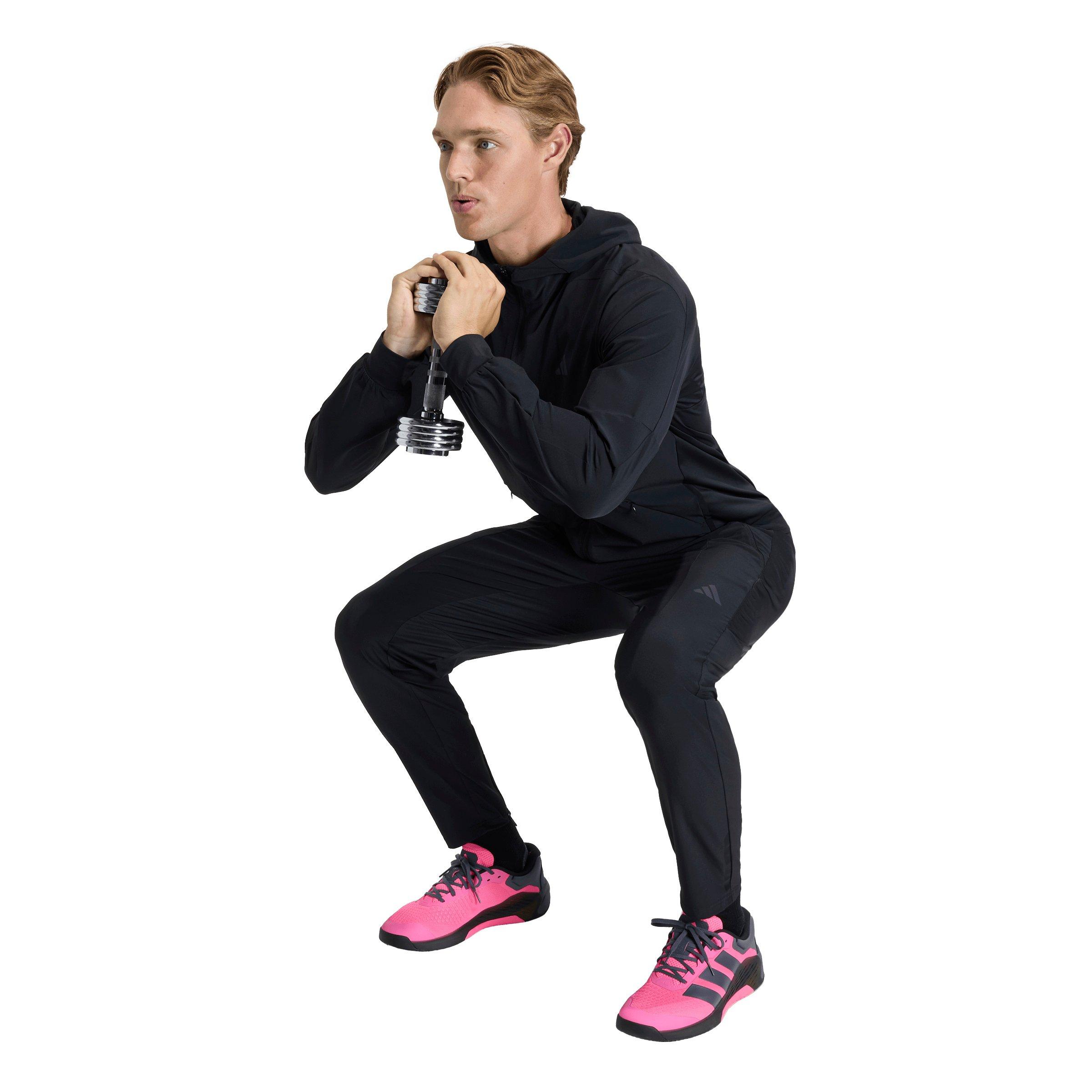 adidas Men's D4T Workout Pants - Black - BLACK Thumbnail View 5