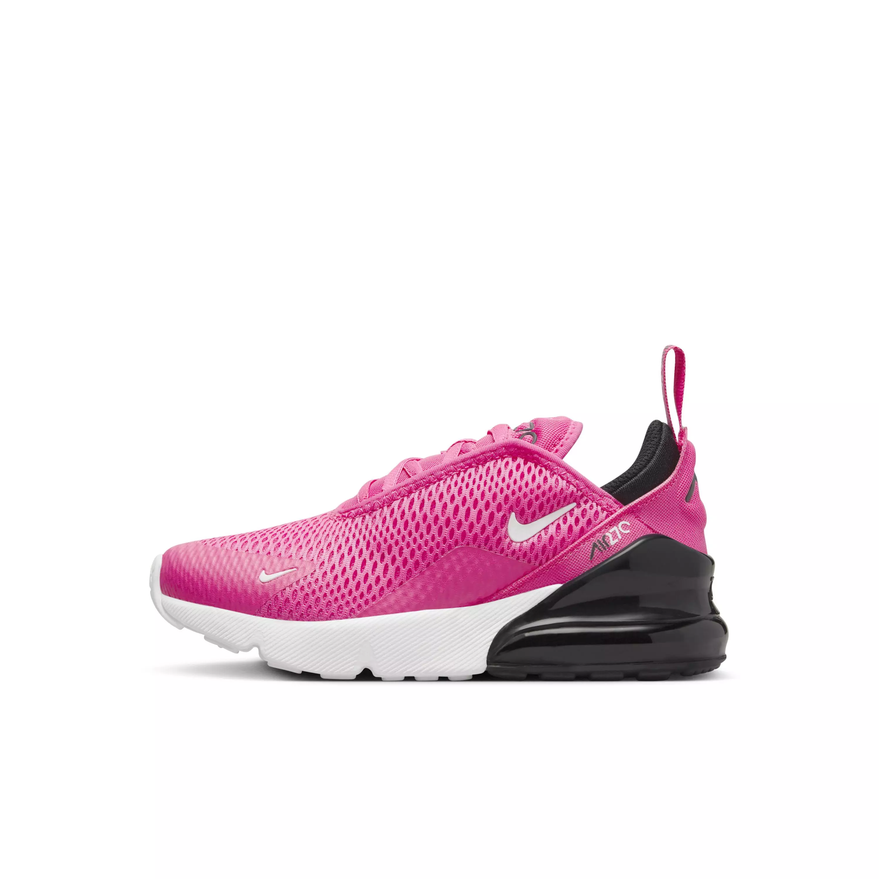 Nike Air Max 270 "Laser Fuchsia/Black/White/Summit White" Preschool Girls' Shoe - FUCHSIA/BLACK/WHITE/WHITE