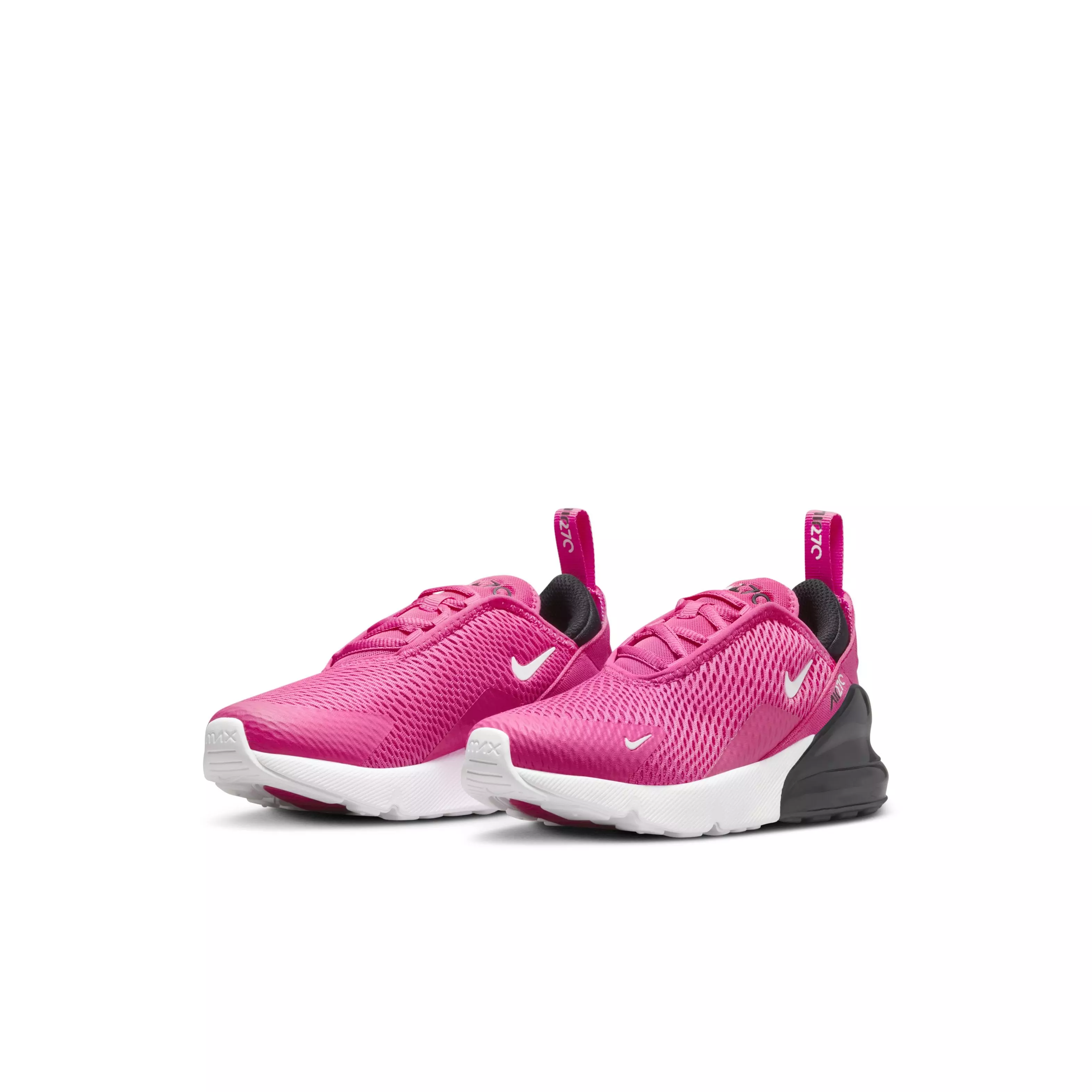 Nike Air Max 270 "Laser Fuchsia/Black/White/Summit White" Preschool Girls' Shoe - FUCHSIA/BLACK/WHITE/WHITE