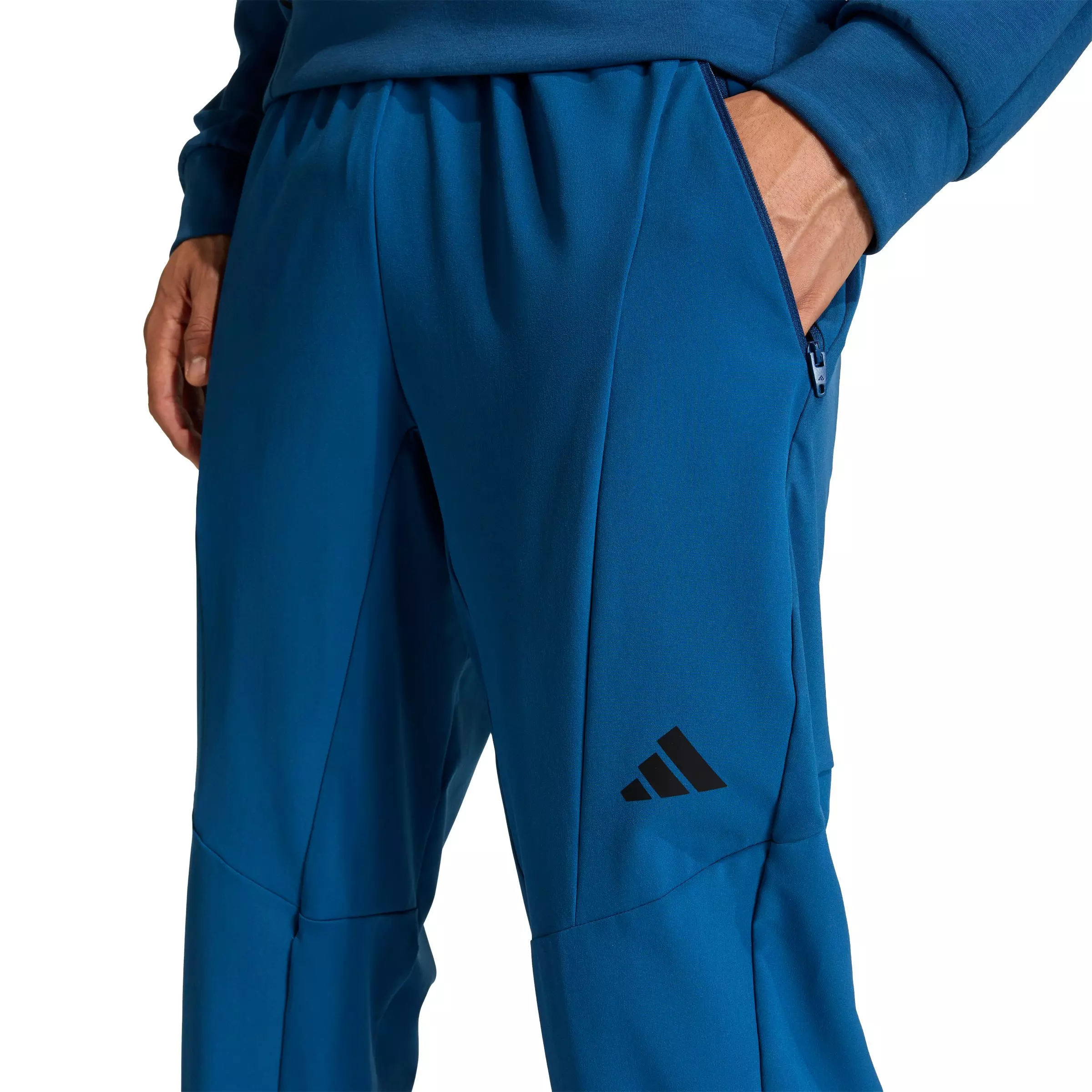 adidas Men's D4T Workout Pants - Blue - BLUE