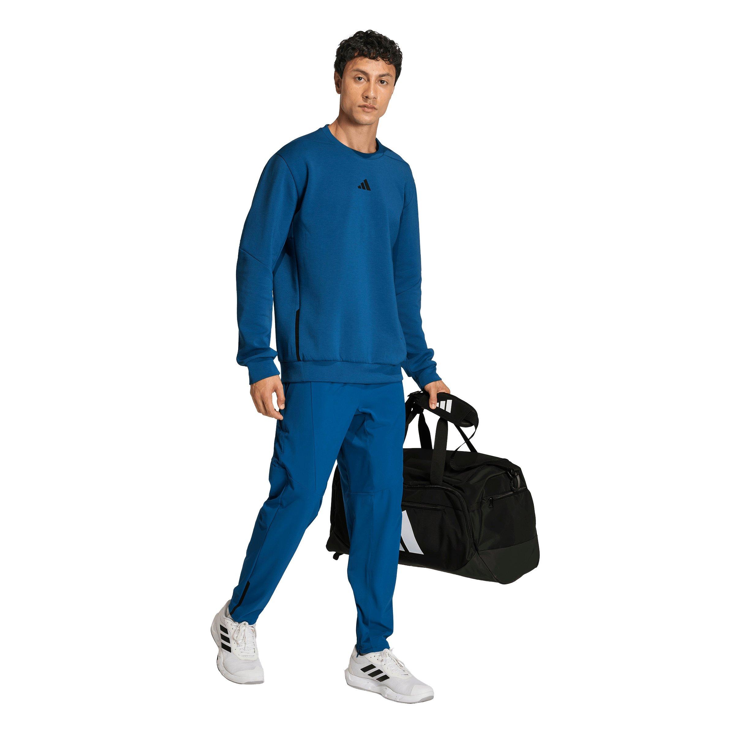 adidas Men's D4T Workout Pants - Blue - BLUE Thumbnail View 5
