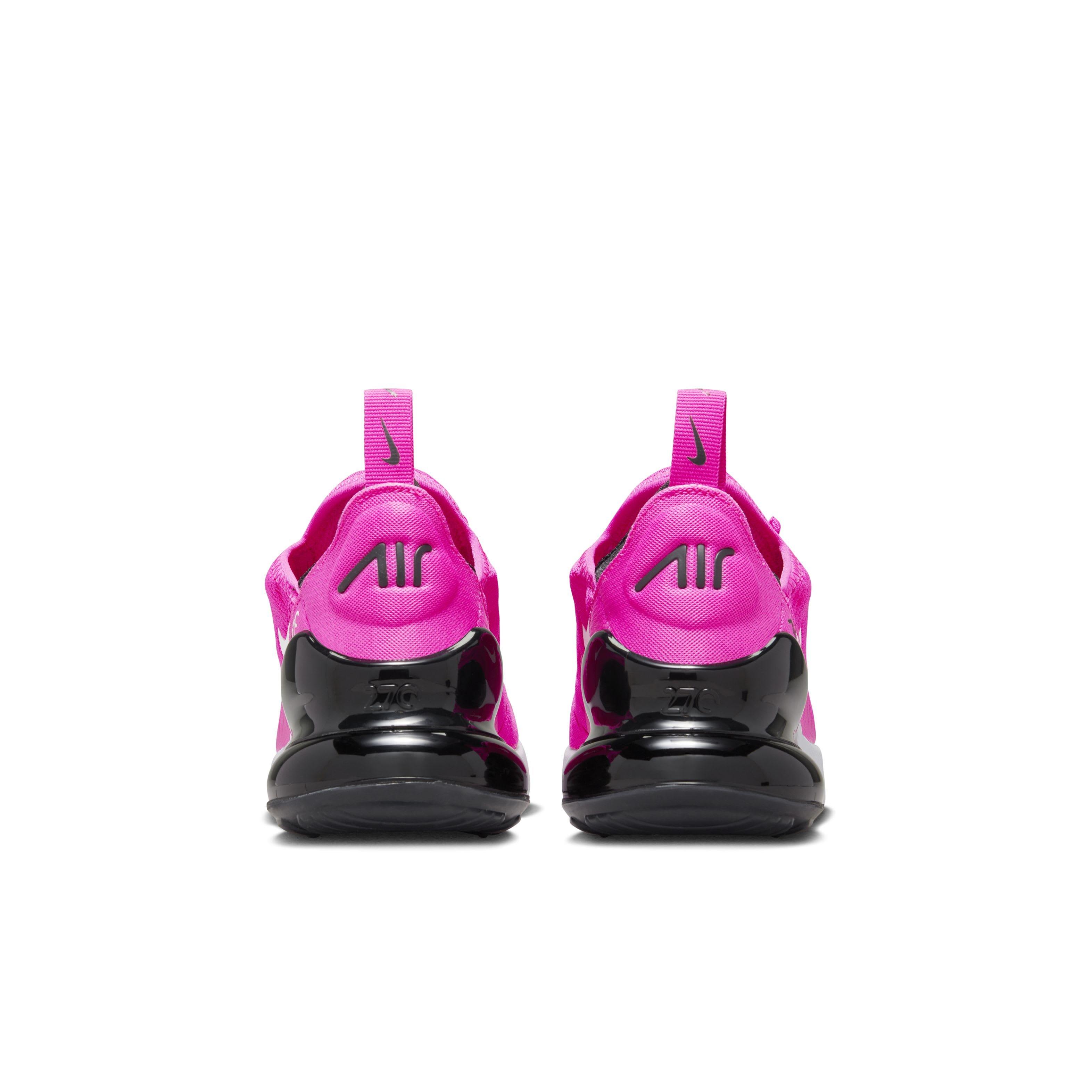 Nike Air Max 270 Laser Fuchsia/Black/White/Summit White Grade School Girls'  Shoe - Hibbett