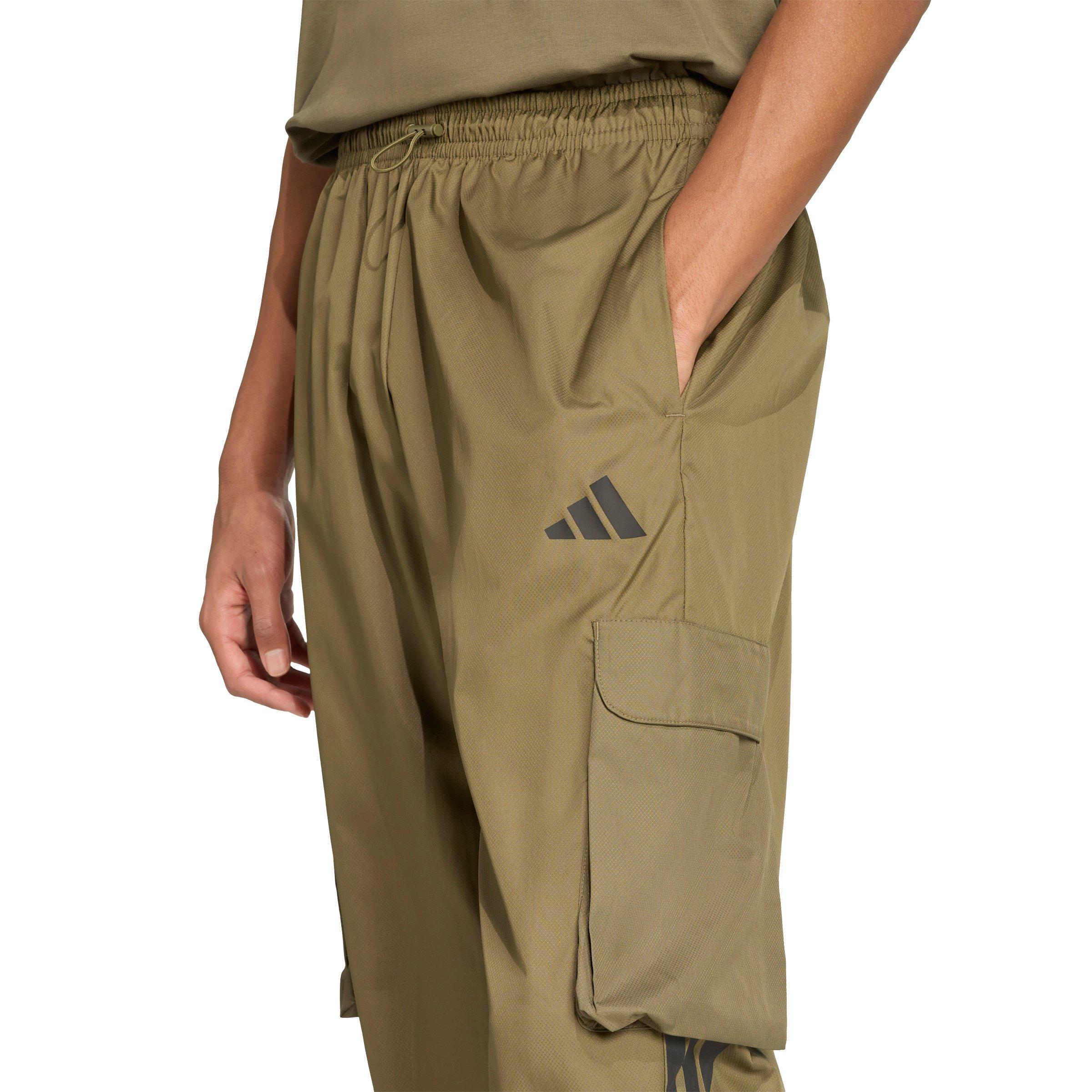 adidas Men's City Tech Utility Woven Pants -Olive - OLIVE Thumbnail View 3