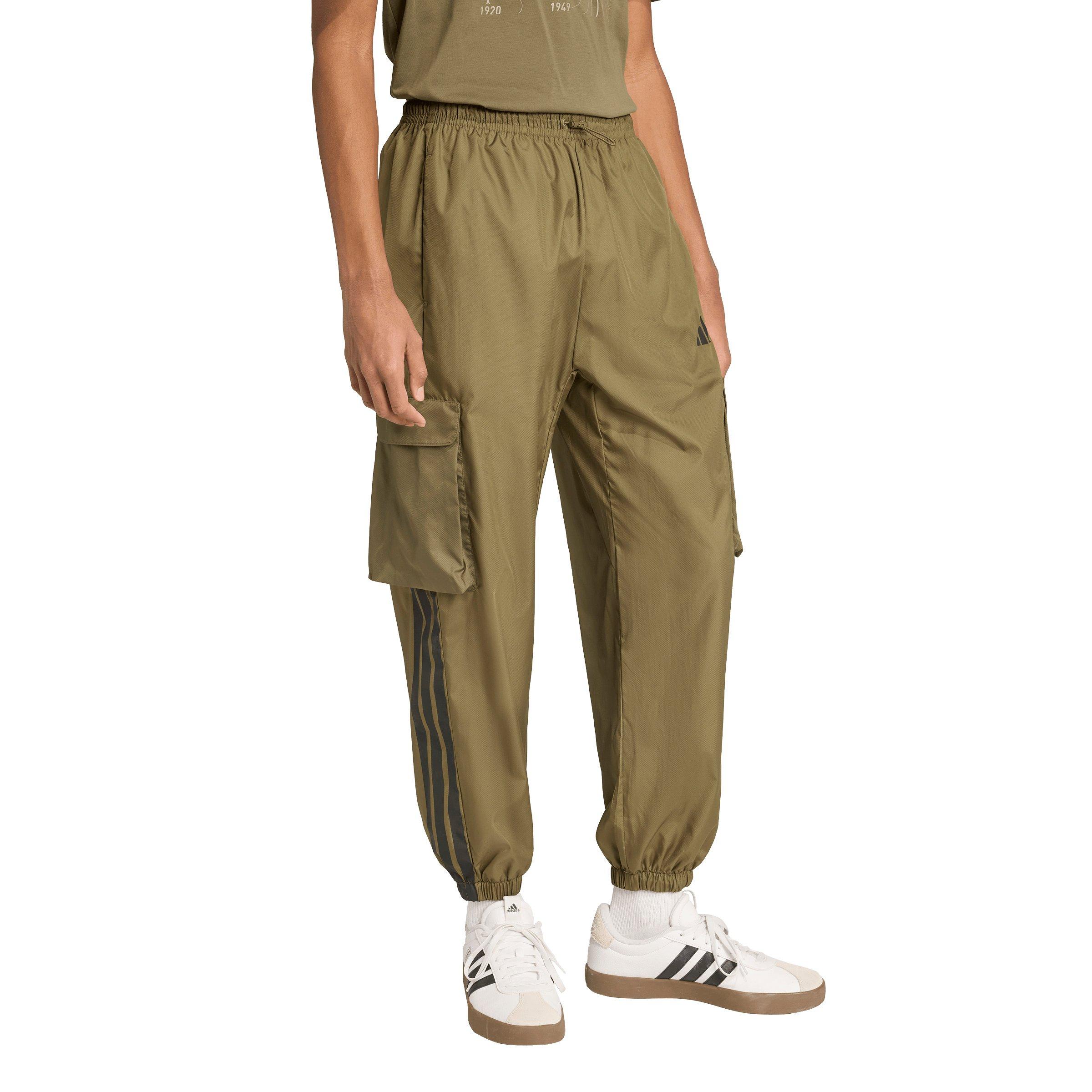 adidas Men's City Tech Utility Woven Pants - Olive - OLIVE Thumbnail View 5