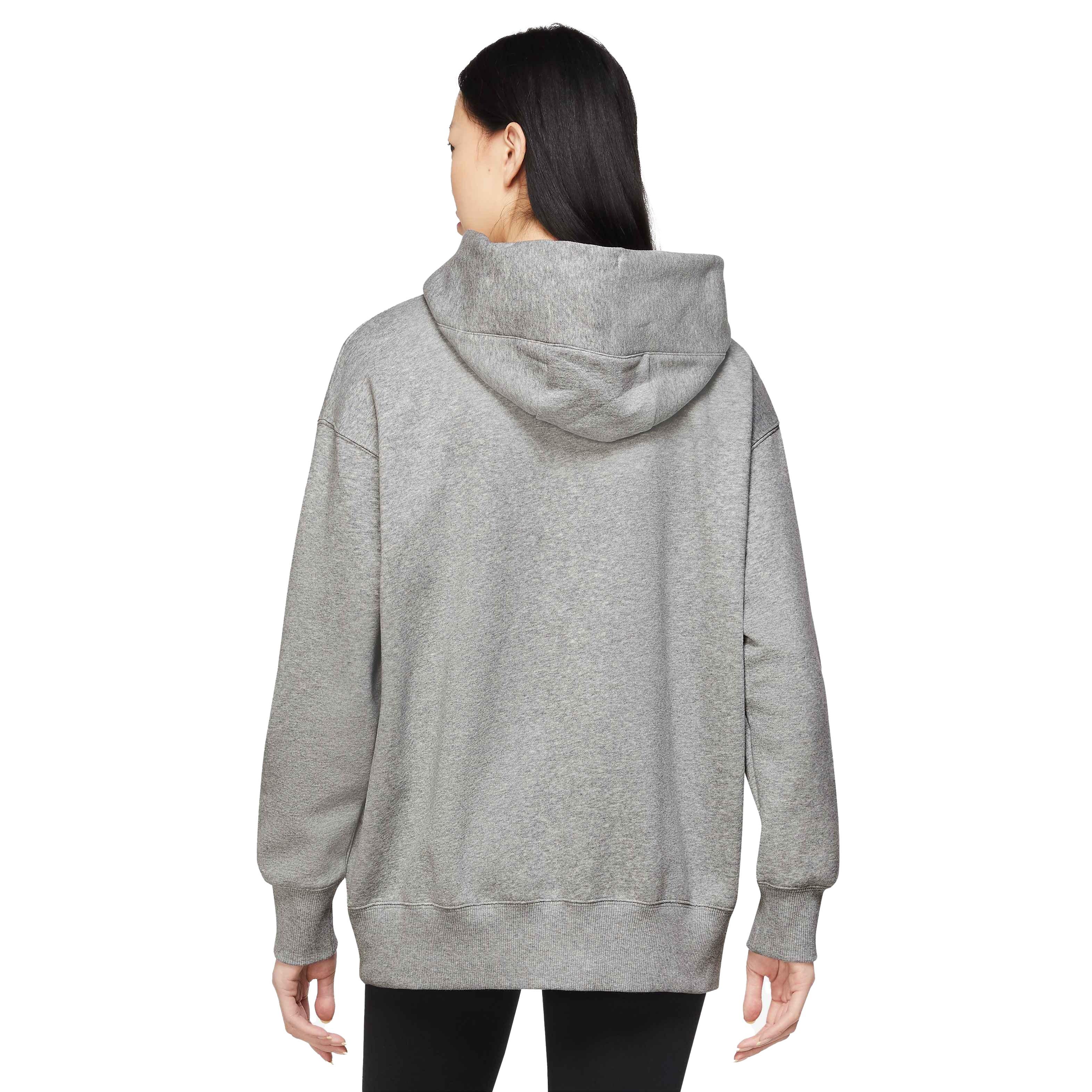 Nike Women's Sportswear Phoenix Fleece Oversized Full-Zip Hoodie - GREY Thumbnail View 2