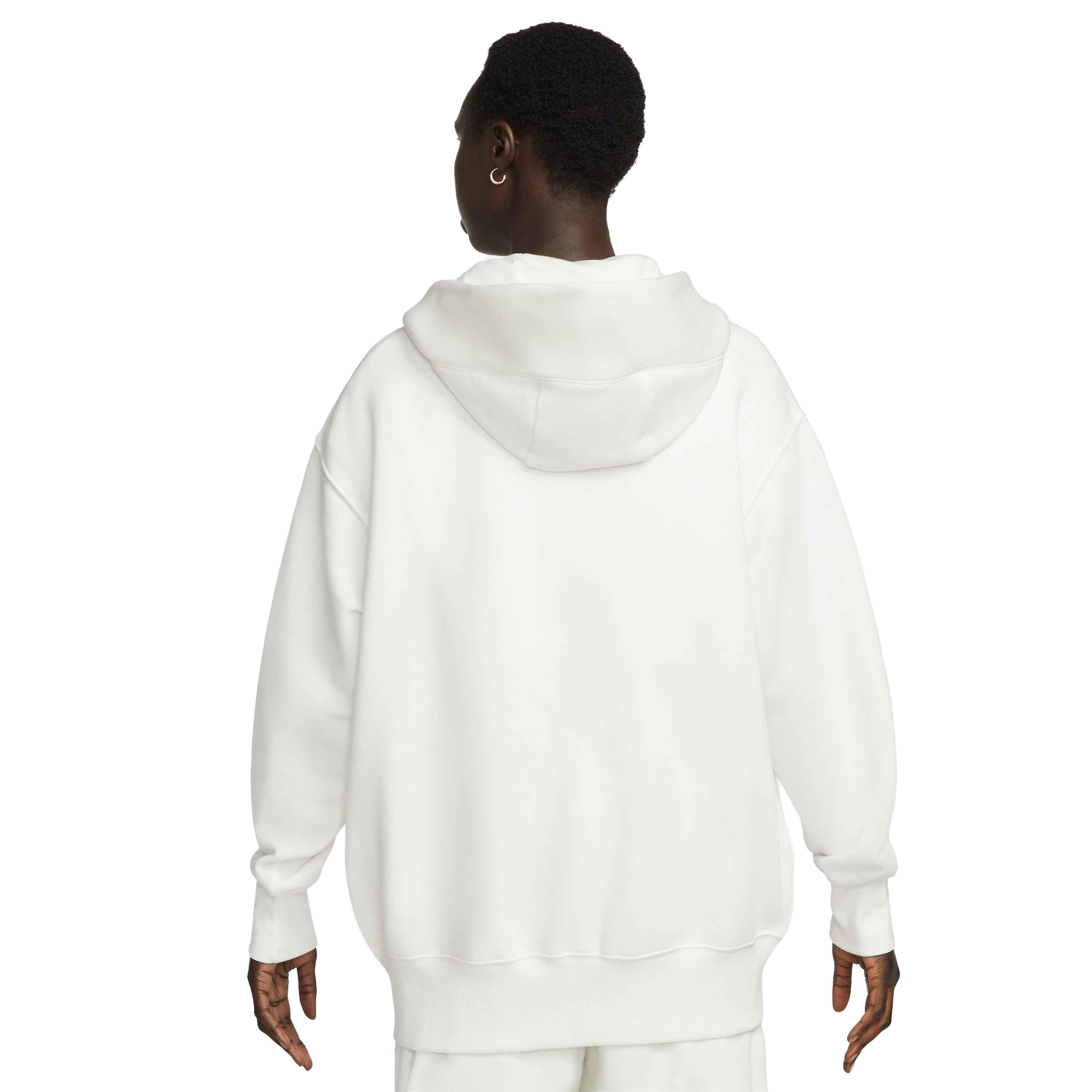 Nike Women's Sportswear Phoenix Fleece Oversized Full-Zip Hoodie - BLACK Thumbnail View 2