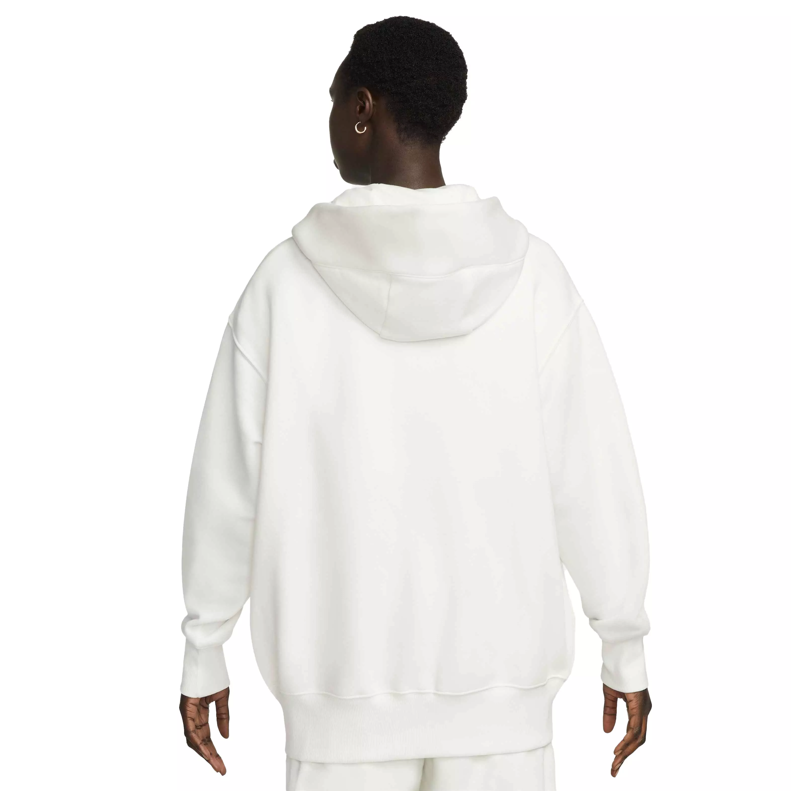 Nike Women's Sportswear Phoenix Fleece Oversized Full-Zip Hoodie - BLACK