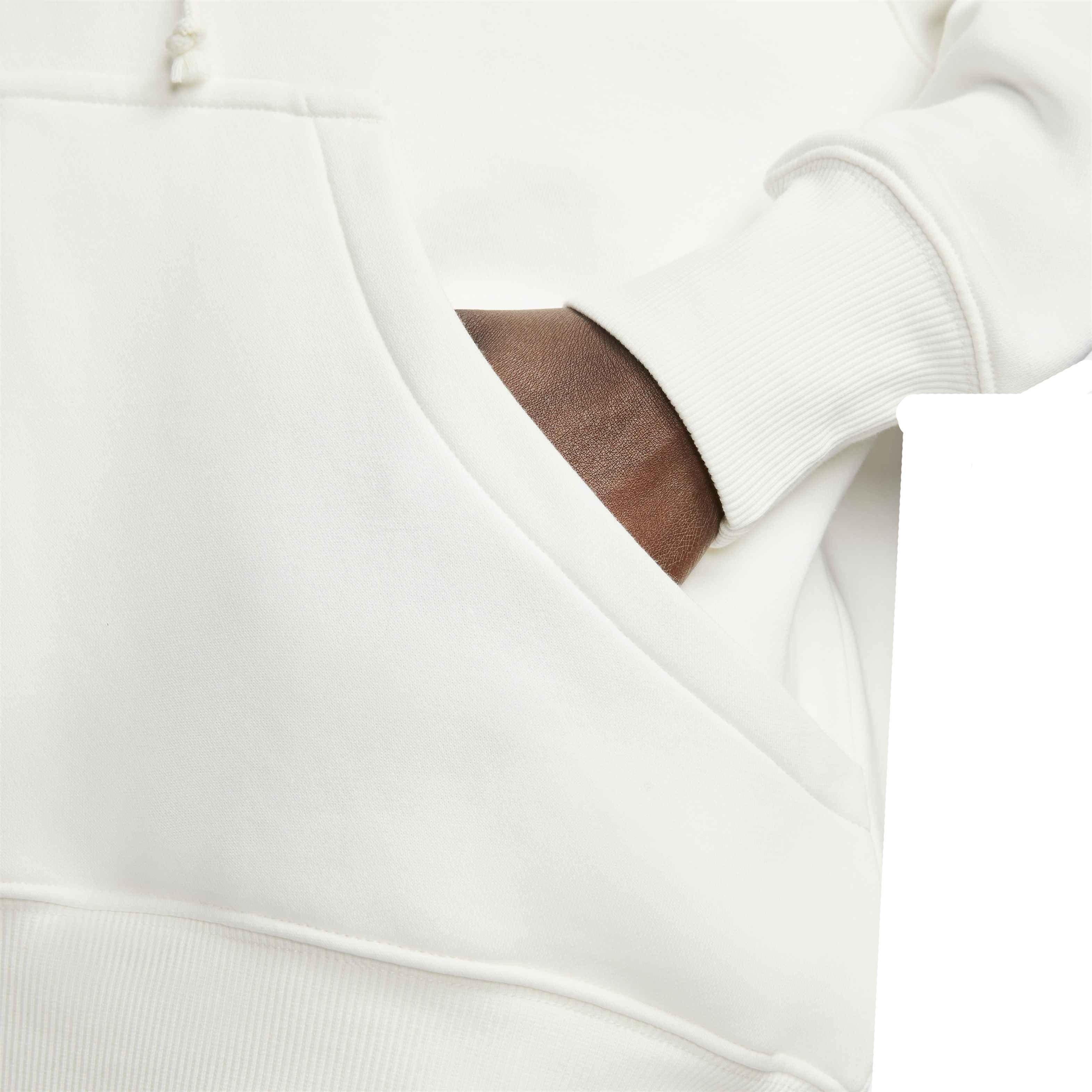 Nike Women's Sportswear Phoenix Fleece Oversized Full-Zip Hoodie - BLACK Thumbnail View 5