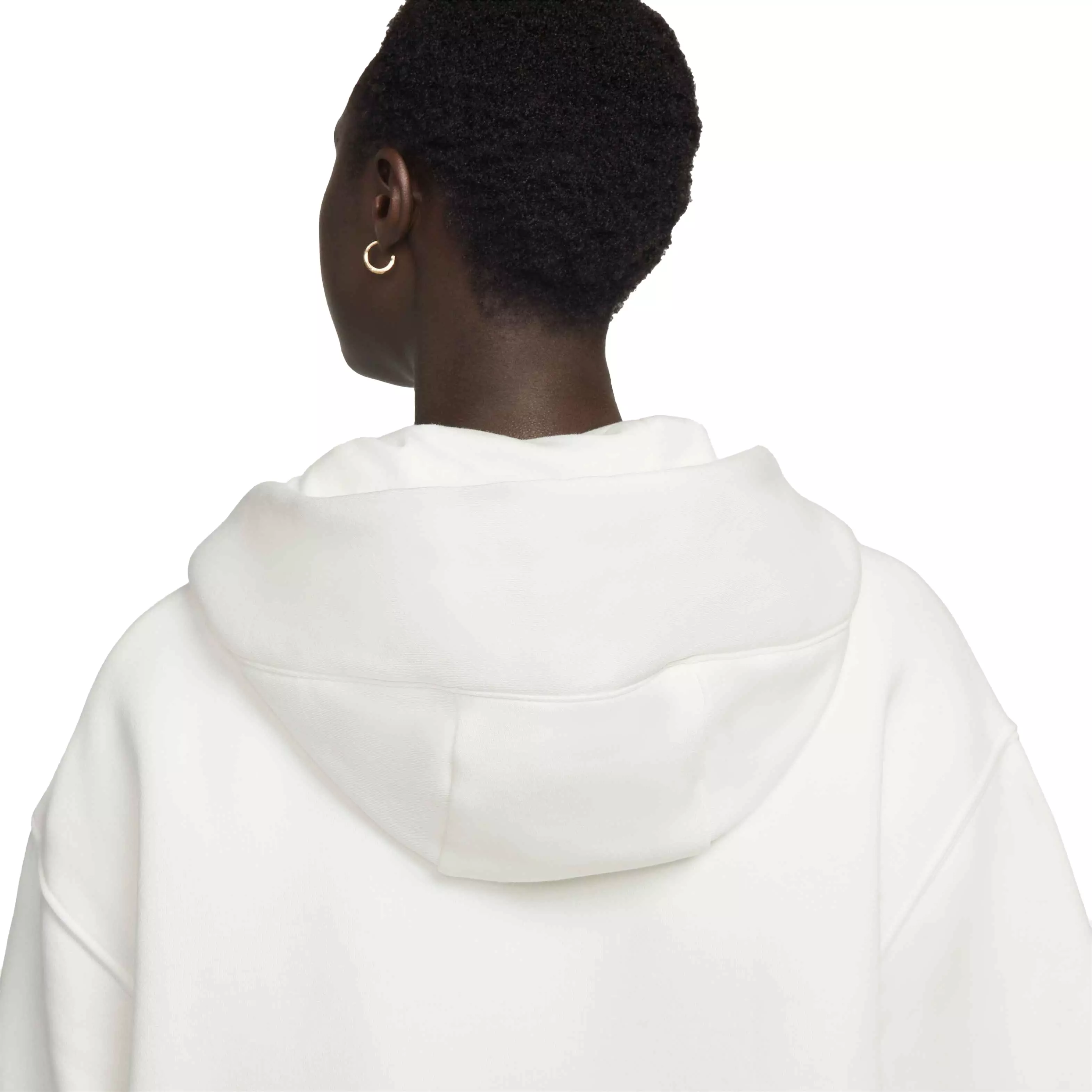 Nike Women's Sportswear Phoenix Fleece Oversized Full-Zip Hoodie - BLACK