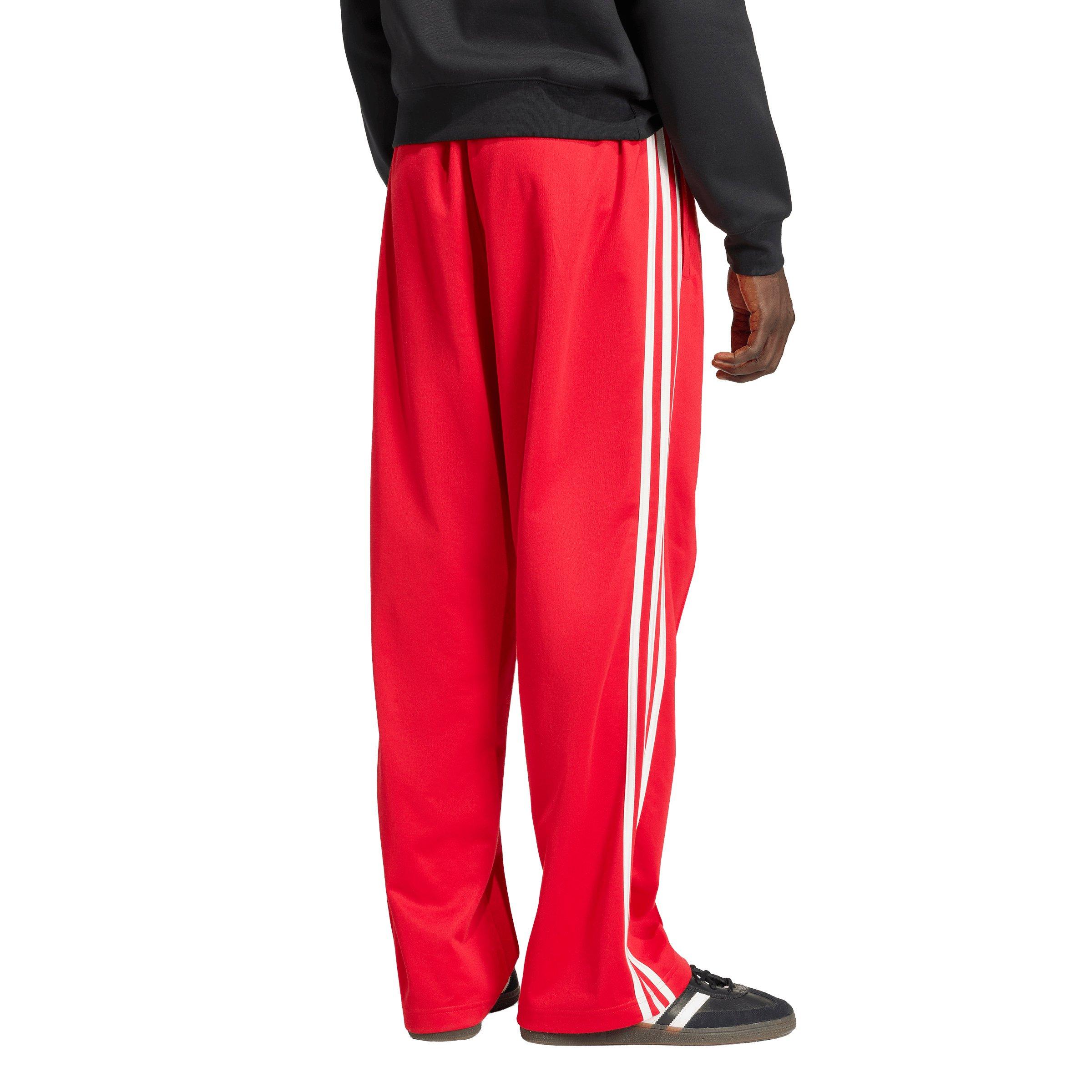 adidas Originals Men's Baggy Track Pants - Red - RED Thumbnail View 2