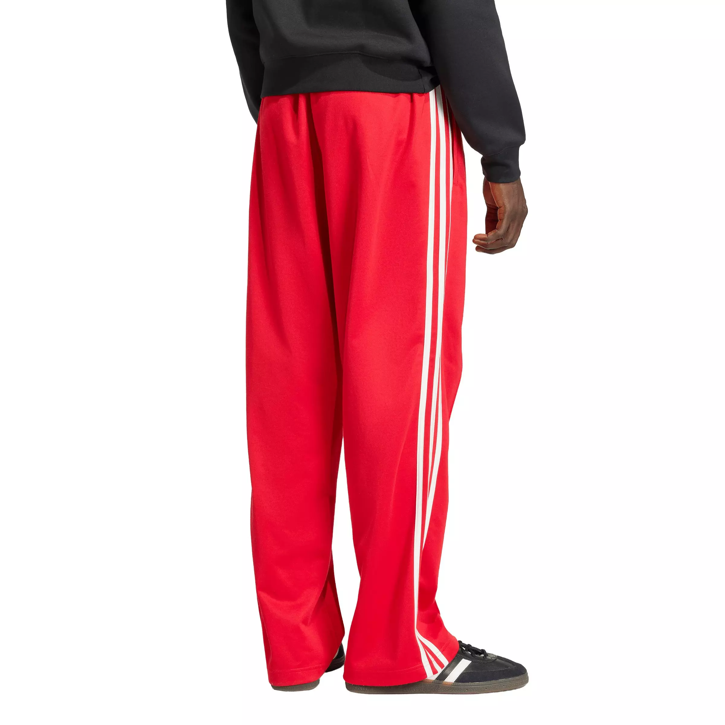 adidas Originals Men's Baggy Track Pants - Red - RED
