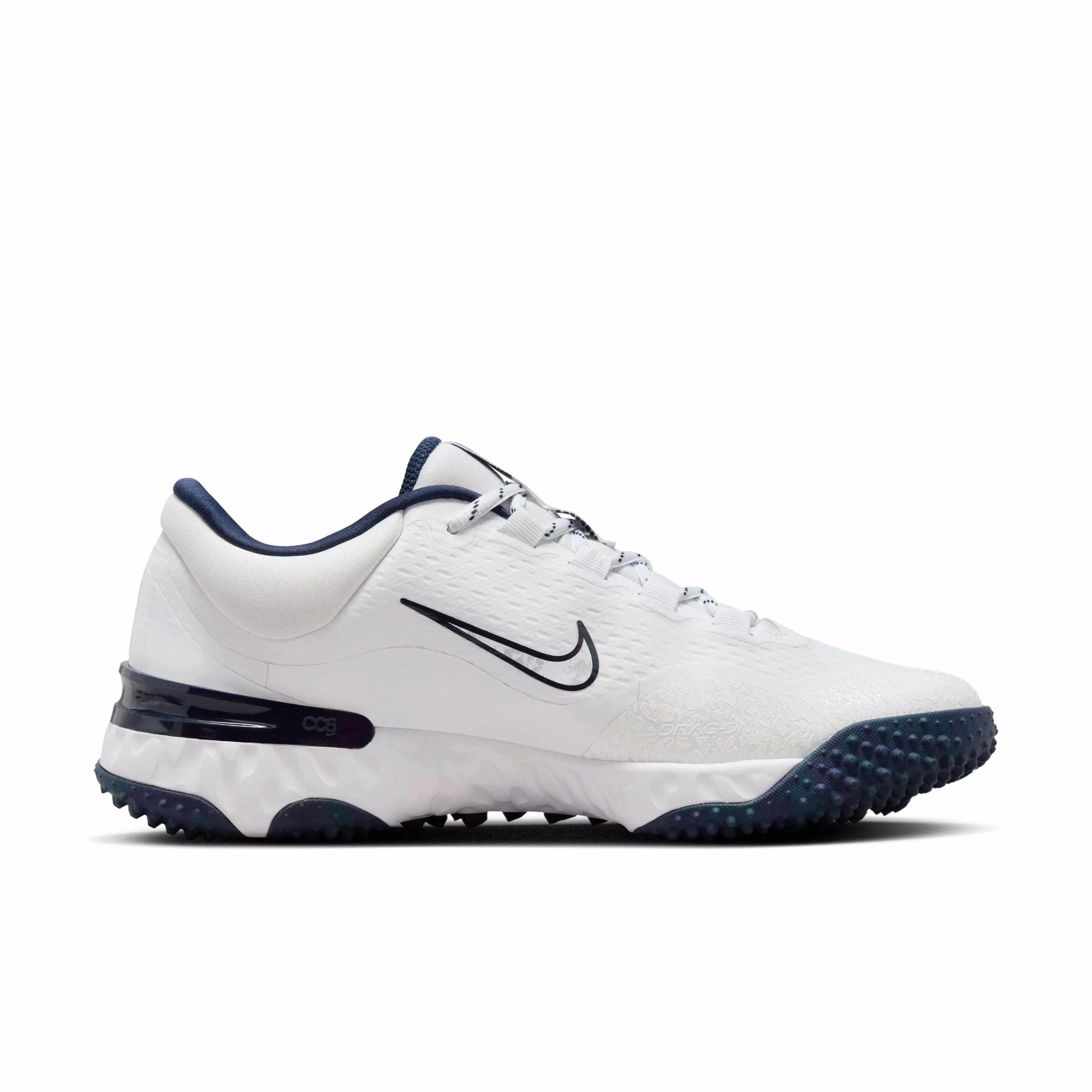 Nike Alpha Huarache Elite 4 Turf "White/Midnight Navy/Navy/Pure Platinum" Women's Softball Shoe - WHITE/NAVY/NAVY/PLATINUM