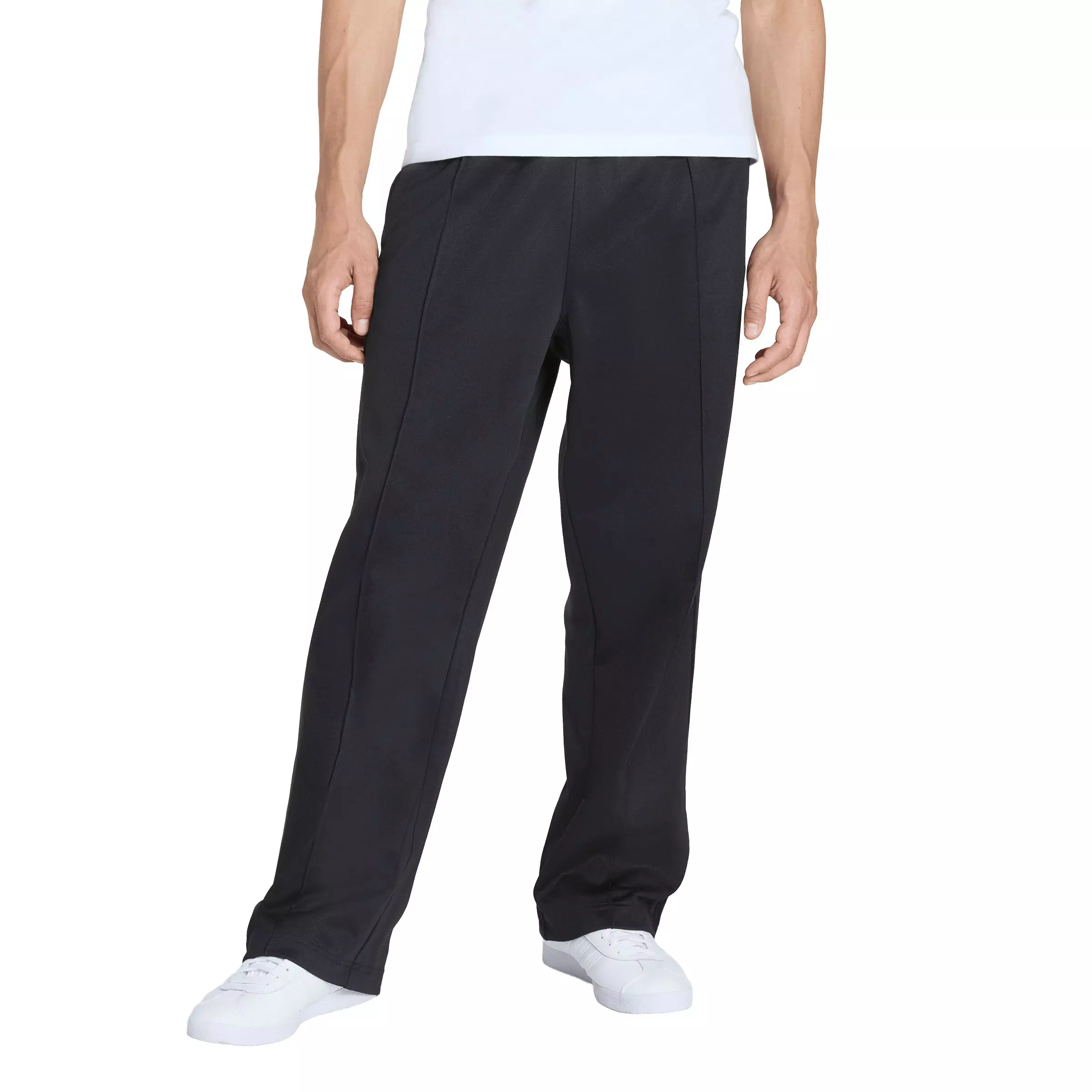 adidas Originals Men's Baggy Track Pants - Black - BLACK