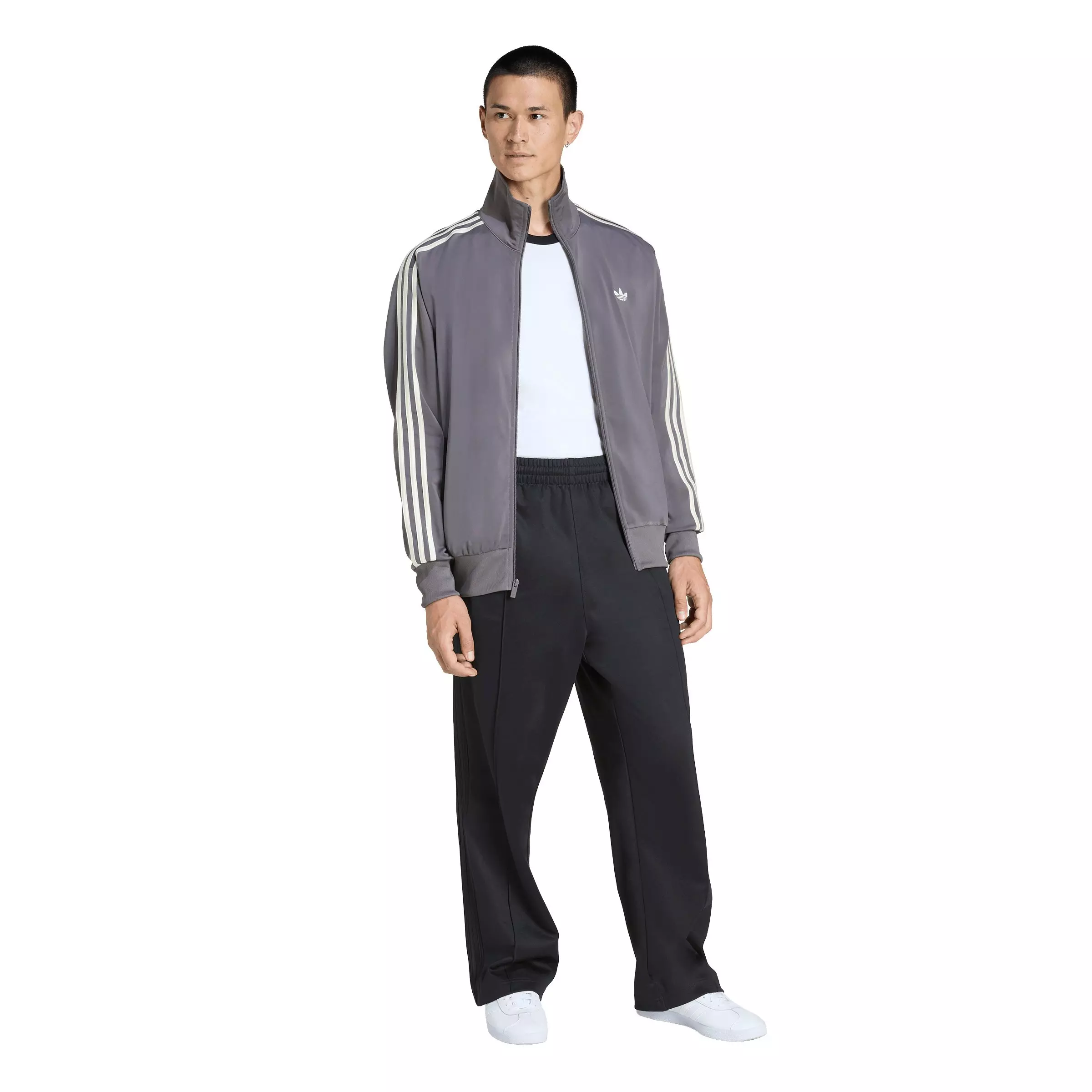 adidas Originals Men's Baggy Track Pants - Black - BLACK