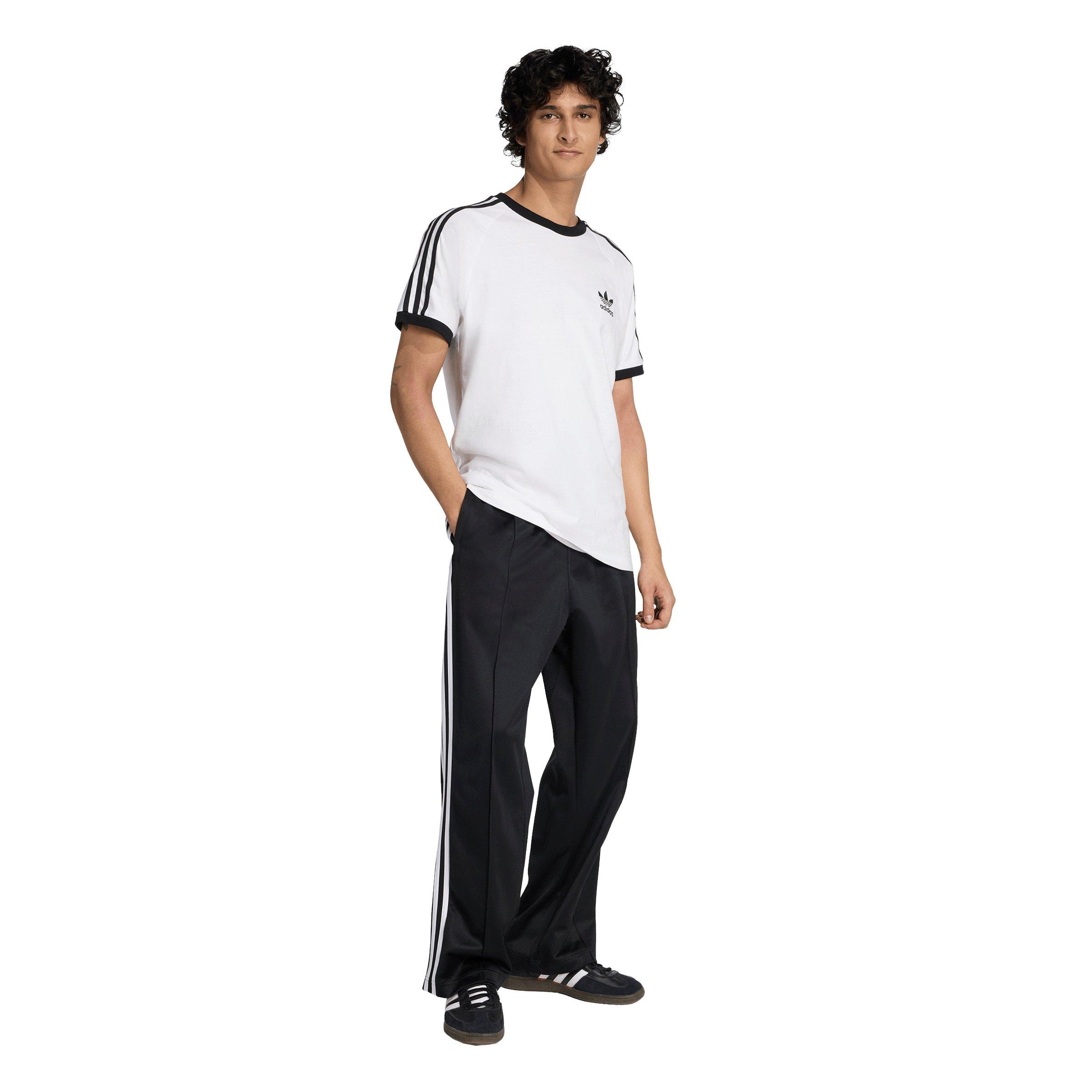 adidas Originals Men's Baggy Track Pants -Black/White - BLACK/WHITE Thumbnail View 5