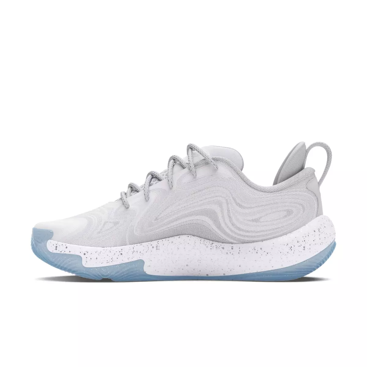 Under Armour Spawn 6 VVS "White/Distant Grey/Metallic Silver" Unisex Basketball Shoe - WHITE/GREY/SILVER