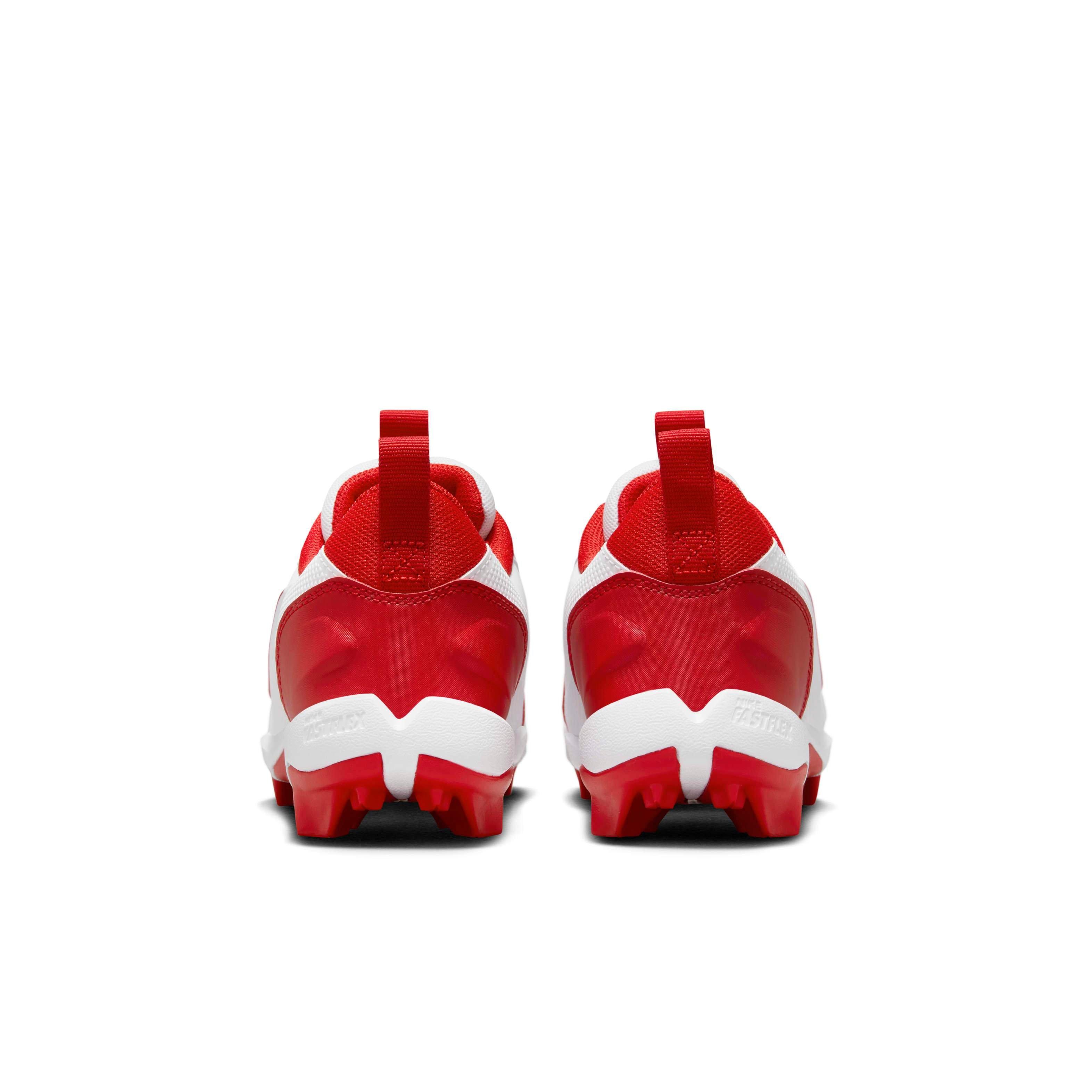 Nike Force Trout 9 Keystone "White/Pure Platinum/Team Red/University Red" Preschool Boys' Baseball Cleat - WHITE/PLATINUM/RED/RED Thumbnail View 5