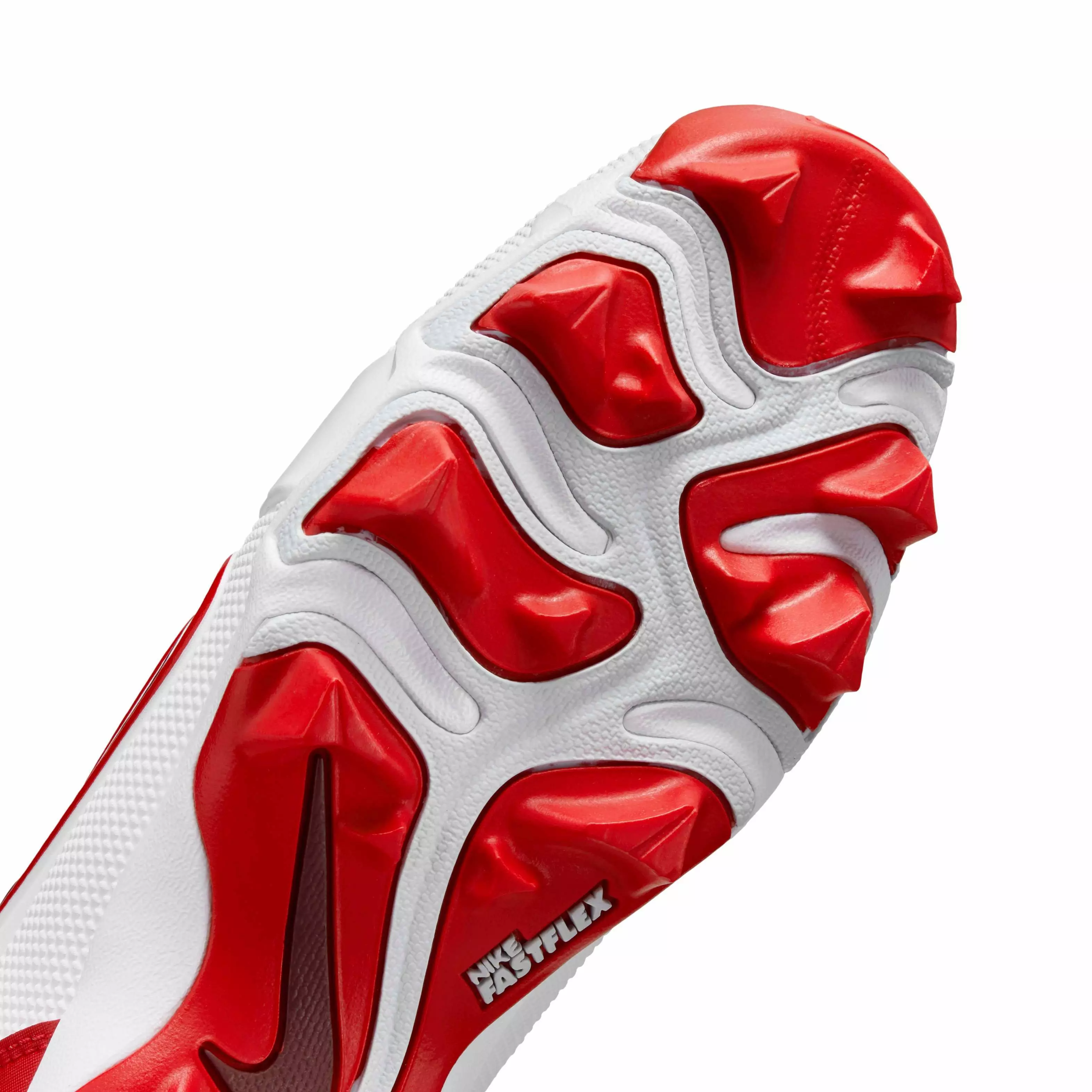 Nike Force Trout 9 Keystone "White/Pure Platinum/Team Red/University Red" Preschool Boys' Baseball Cleat - WHITE/PLATINUM/RED/RED