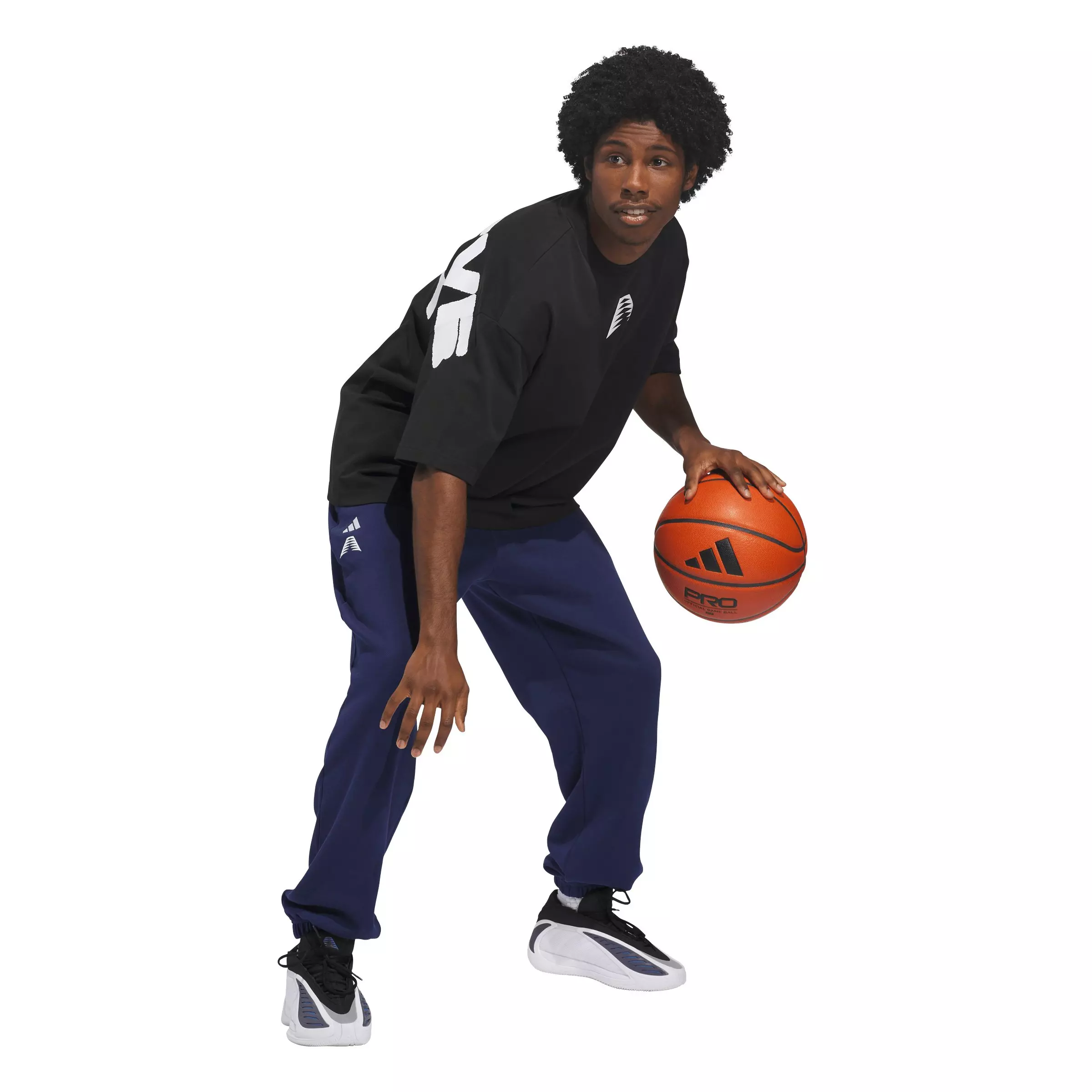 adidas Men's Anthony Edwards Foundation Sweatpants - Dk Blue - DK BLUE