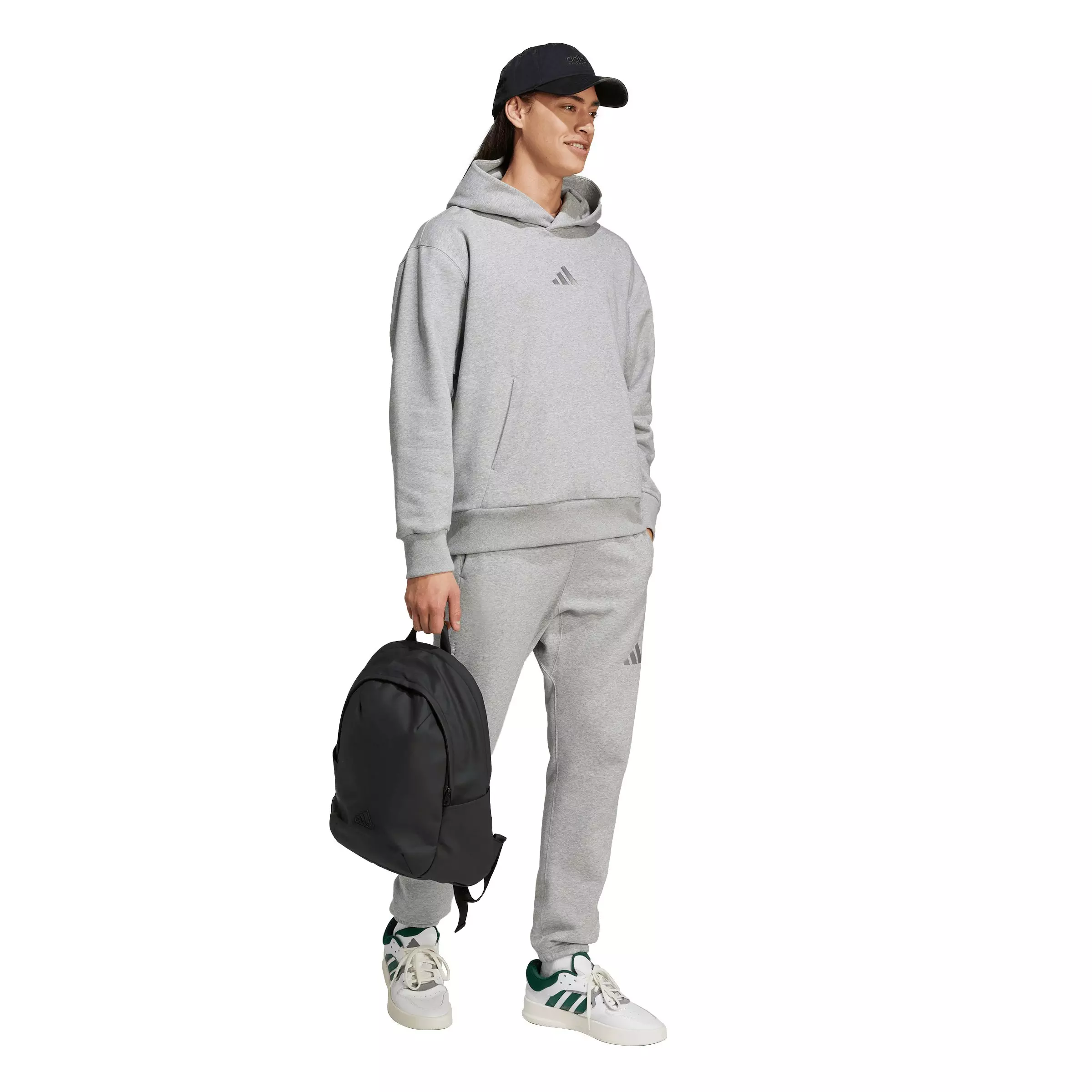 adidas Men's ALL SZN Fleece Regular Tapered Joggers - Grey - GREY