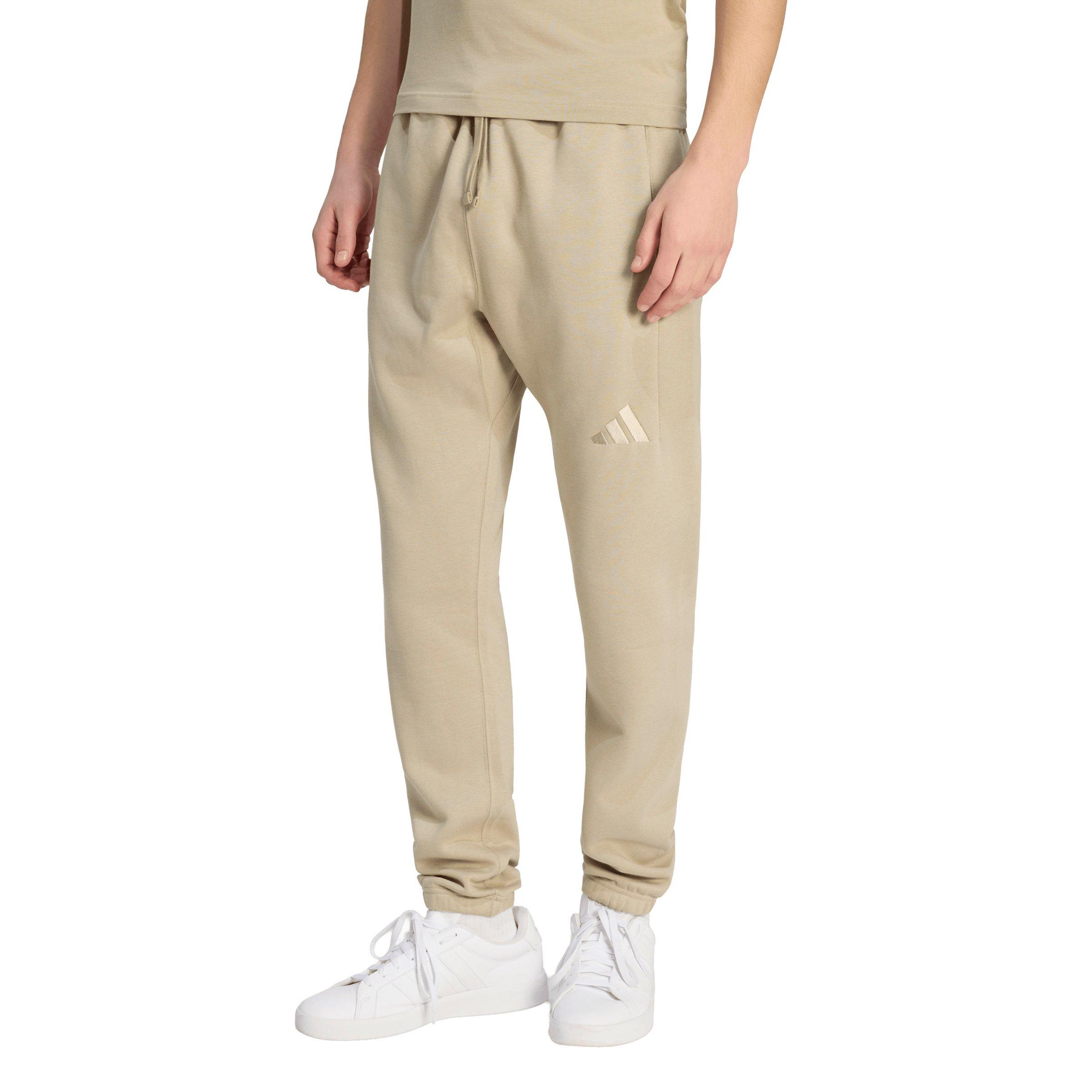 adidas Men's ALL SZN Fleece Regular Tapered Joggers - Khaki - KHAKI Thumbnail View 1