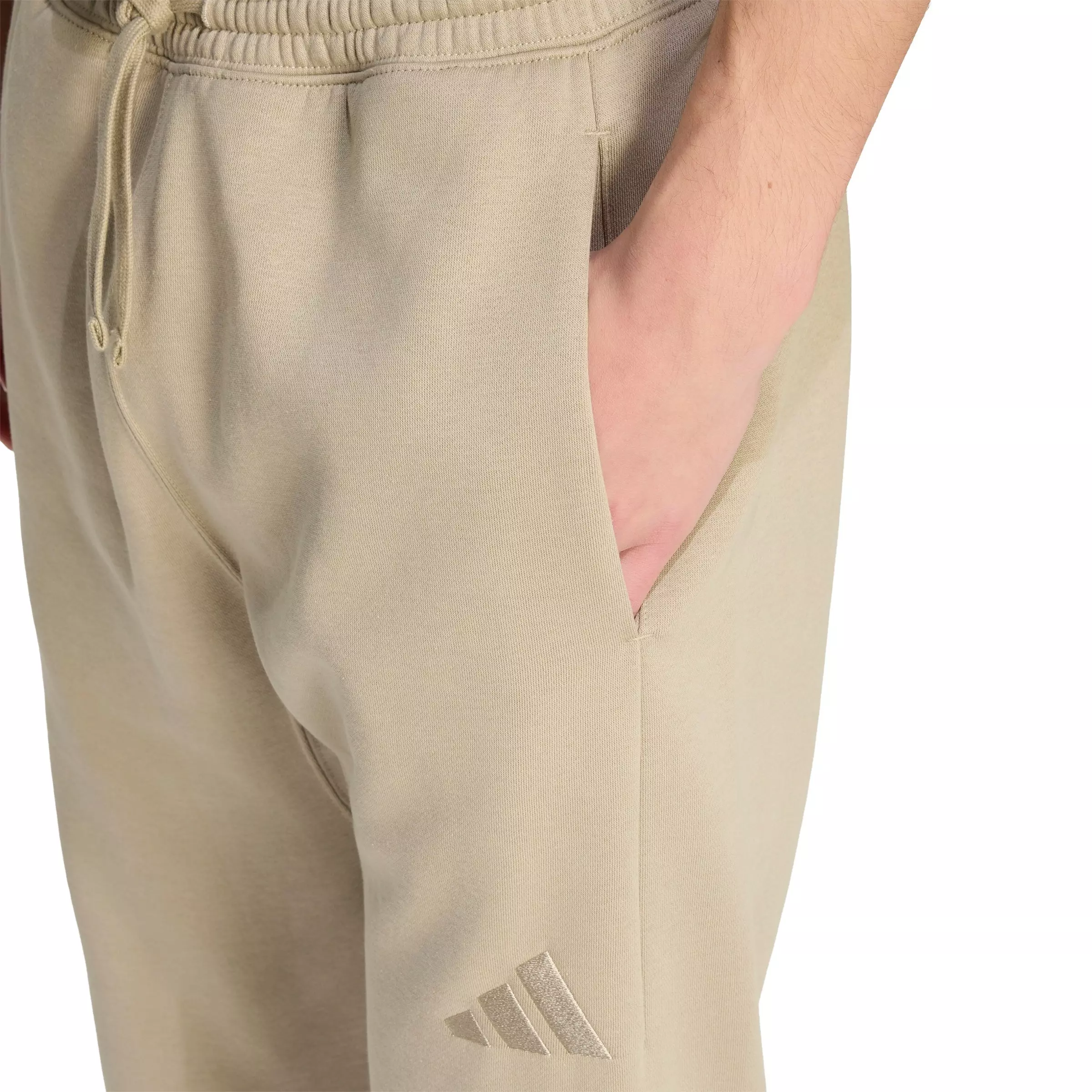 adidas Men's ALL SZN Fleece Regular Tapered Joggers - Khaki - KHAKI