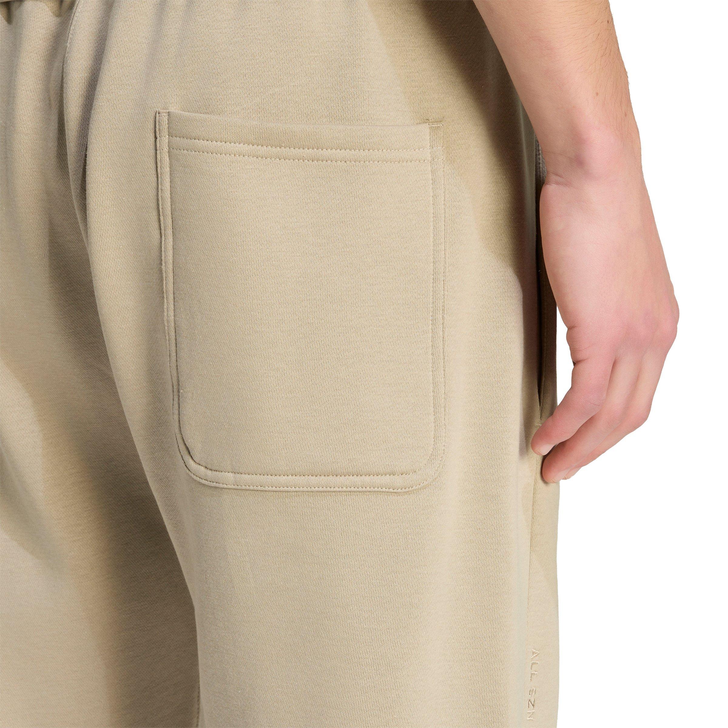 adidas Men's ALL SZN Fleece Regular Tapered Joggers - Khaki - KHAKI Thumbnail View 4