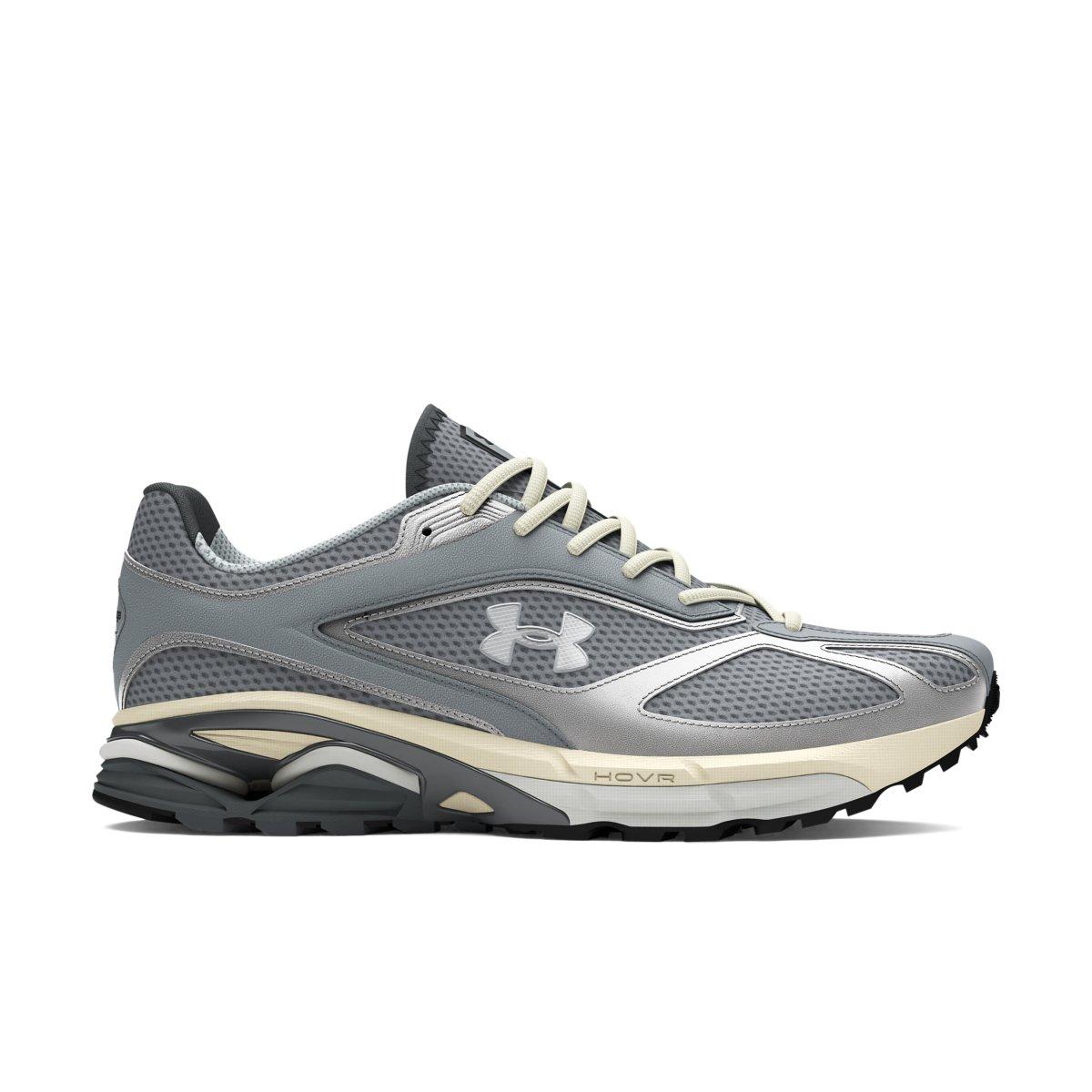 Under Armour Apparition "Steel/Ivory Dune/Metallic Silver " Unisex Running Shoe - STEEL/IVORY/SILVER Thumbnail View 1