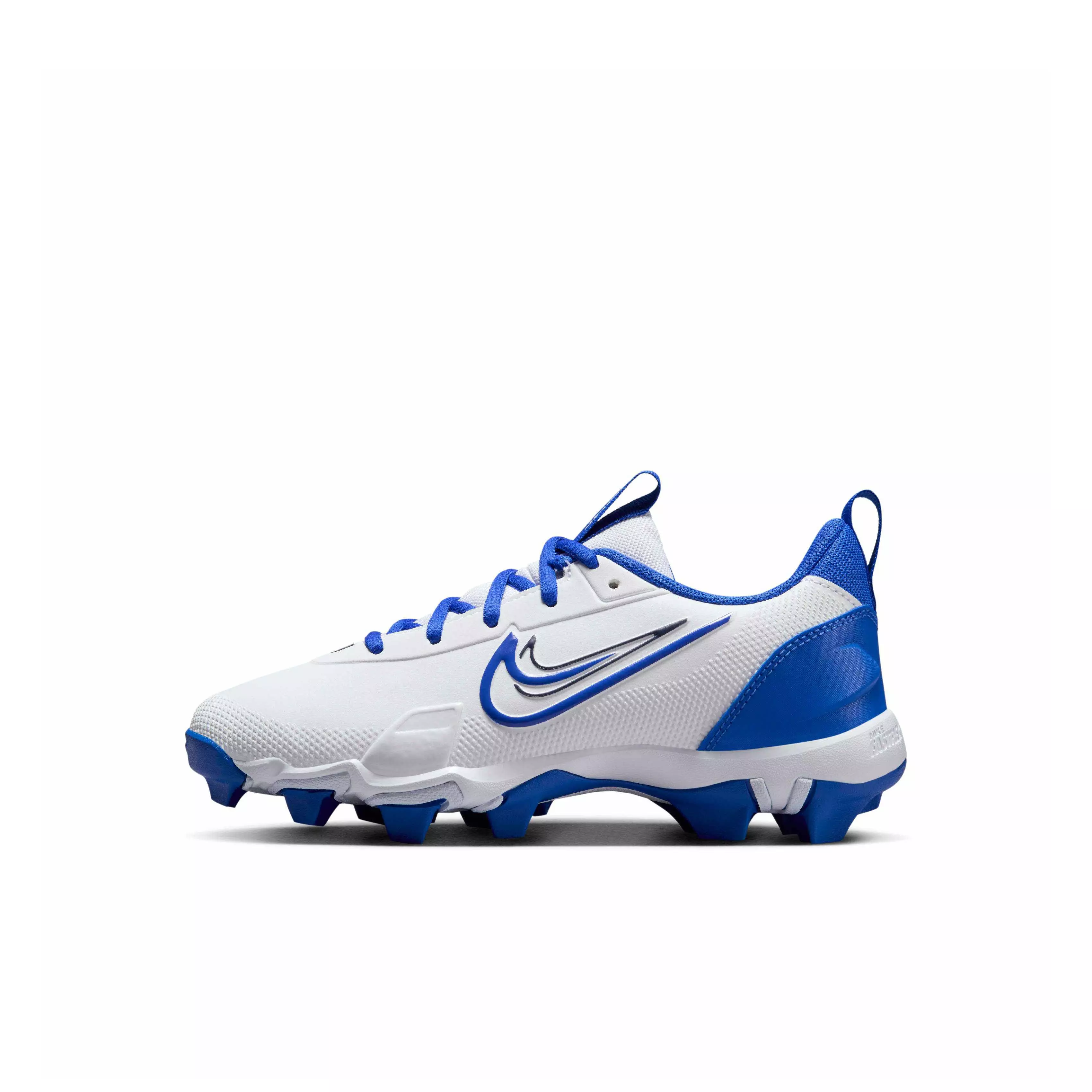 Nike Force Trout 9 Keystone "White/Midnight Navy/Hyper Royal" Preschool Boys' Baseball Cleat - WHITE/NAVY/ROYAL
