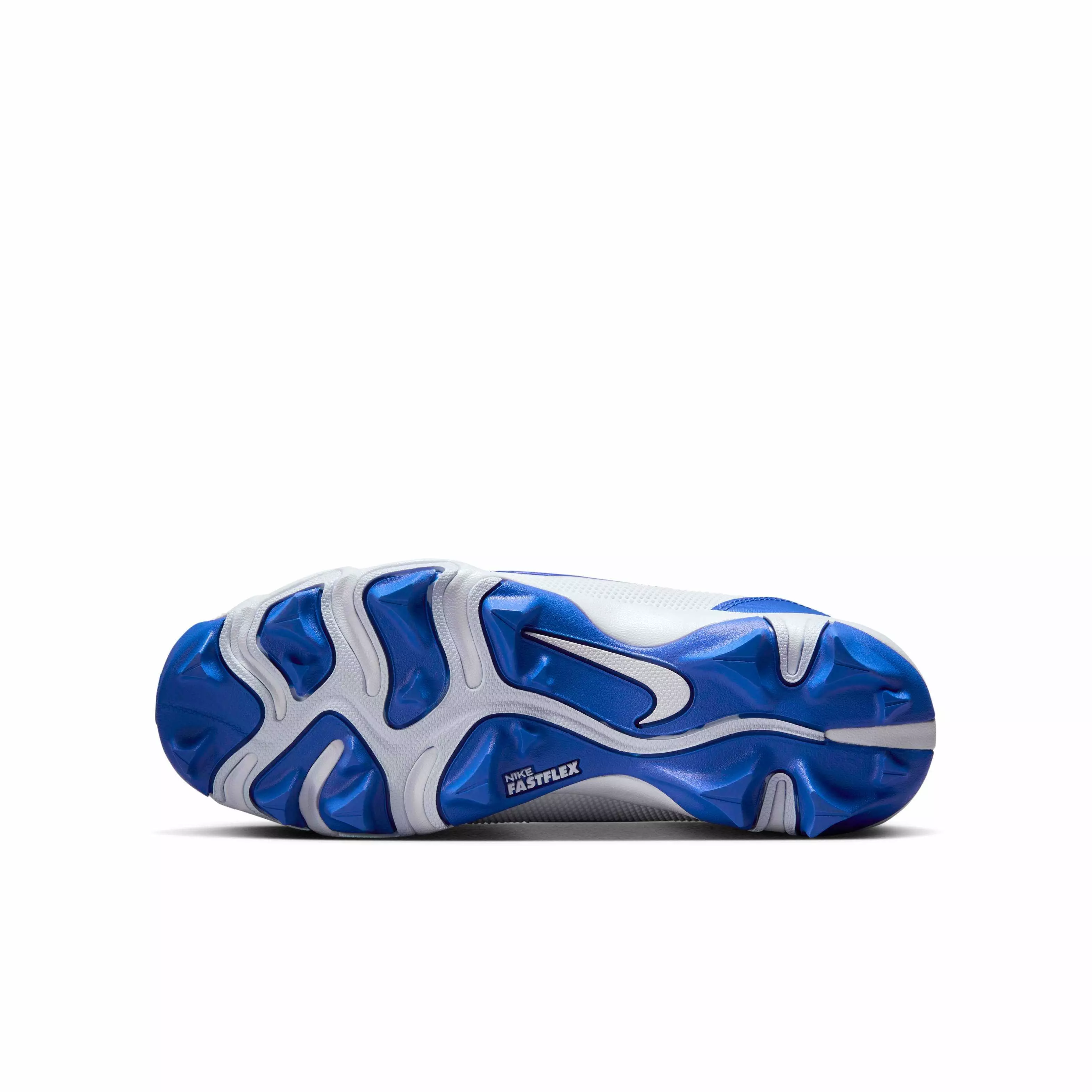 Nike Force Trout 9 Keystone "White/Midnight Navy/Hyper Royal" Preschool Boys' Baseball Cleat - WHITE/NAVY/ROYAL