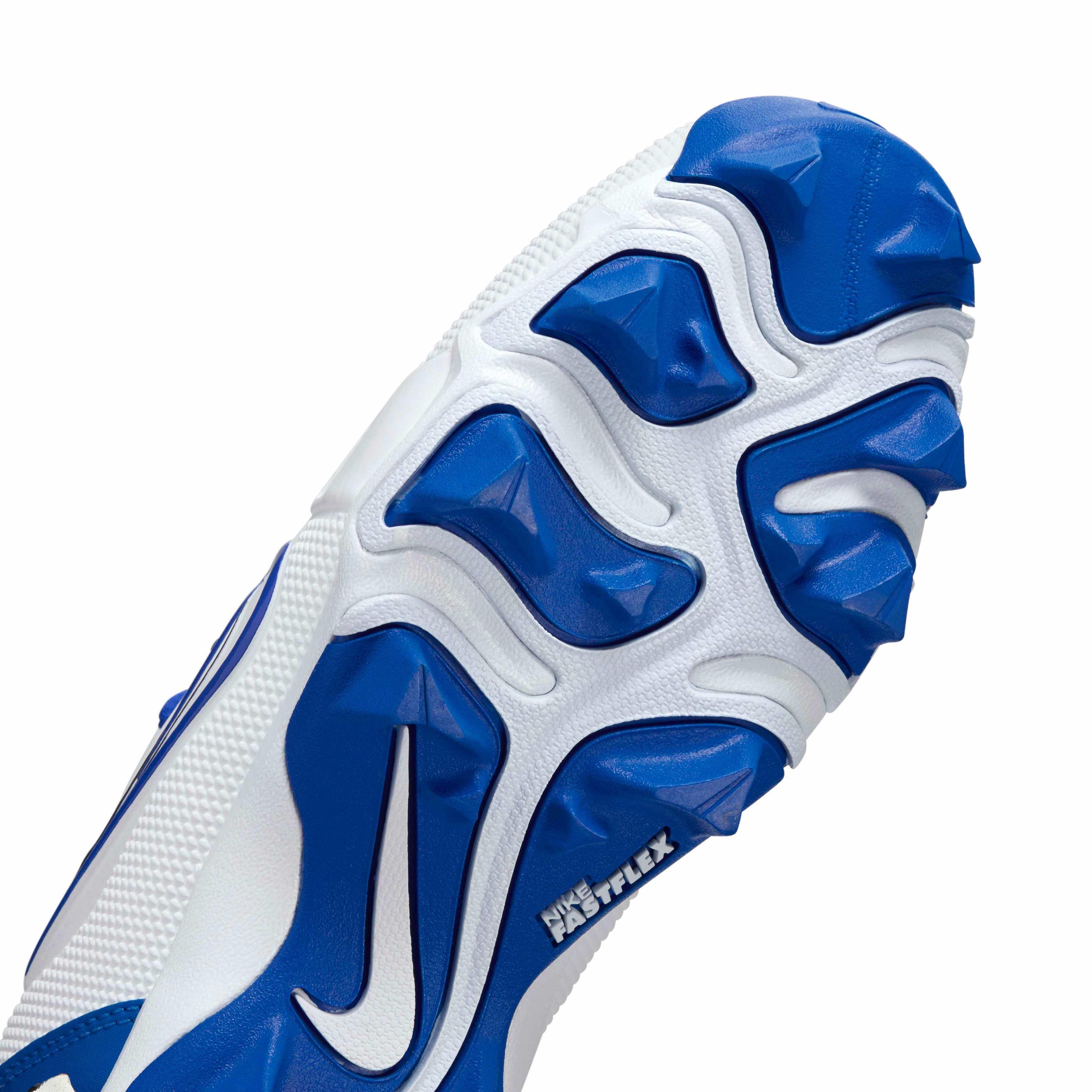 Nike Force Trout 9 Keystone "White/Midnight Navy/Hyper Royal" Preschool Boys' Baseball Cleat - WHITE/NAVY/ROYAL Thumbnail View 7