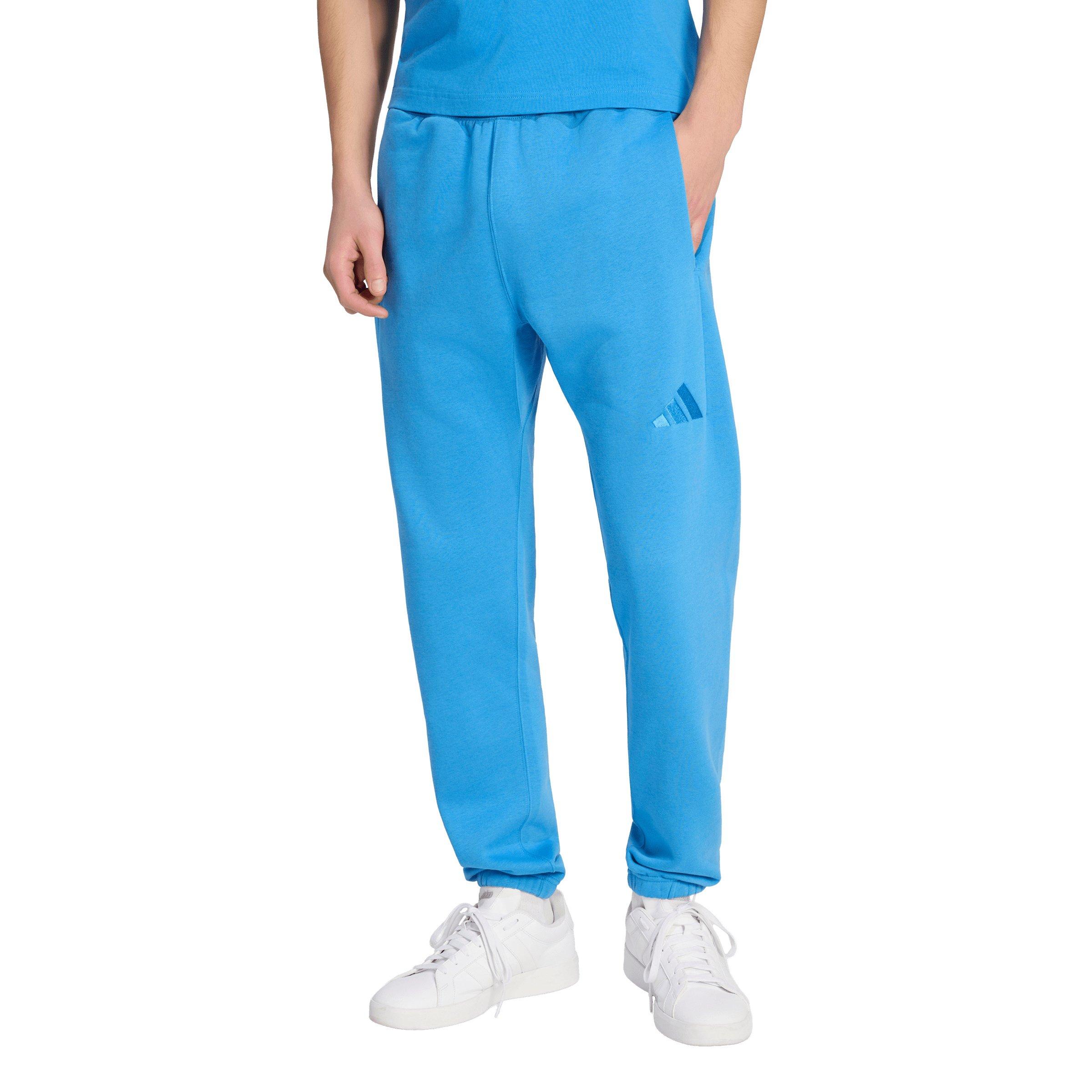 adidas Men's ALL SZN Fleece Regular Tapered Joggers - Blue - BLUE Thumbnail View 1