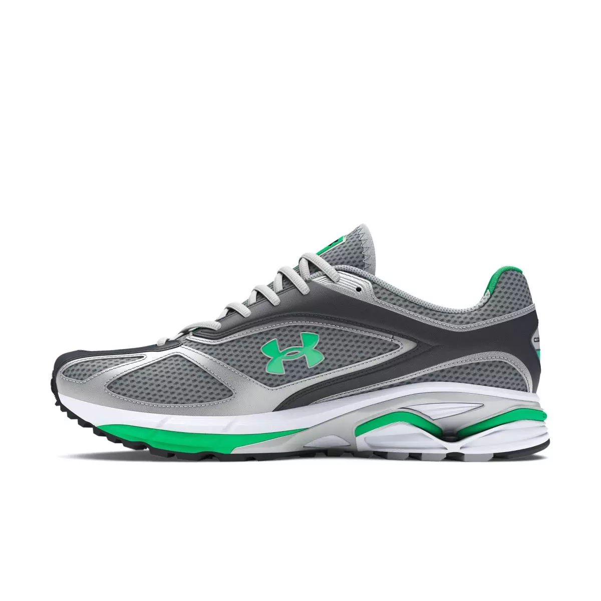 Under Armour Apparition "Steel/Metallic Silver/Vapor Green" Unisex Running Shoe - STEEL/SILVER/GREEN