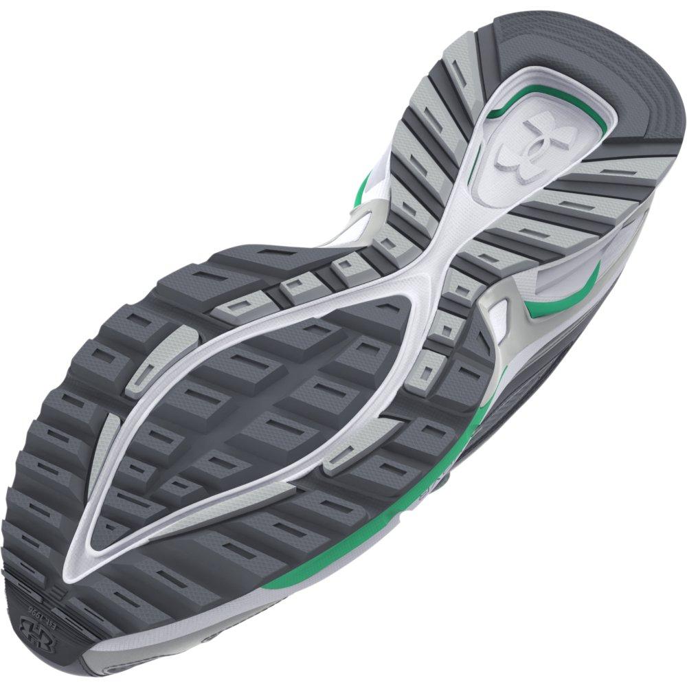 Under Armour Apparition "Steel/Metallic Silver/Vapor Green" Unisex Running Shoe - STEEL/SILVER/GREEN Thumbnail View 5