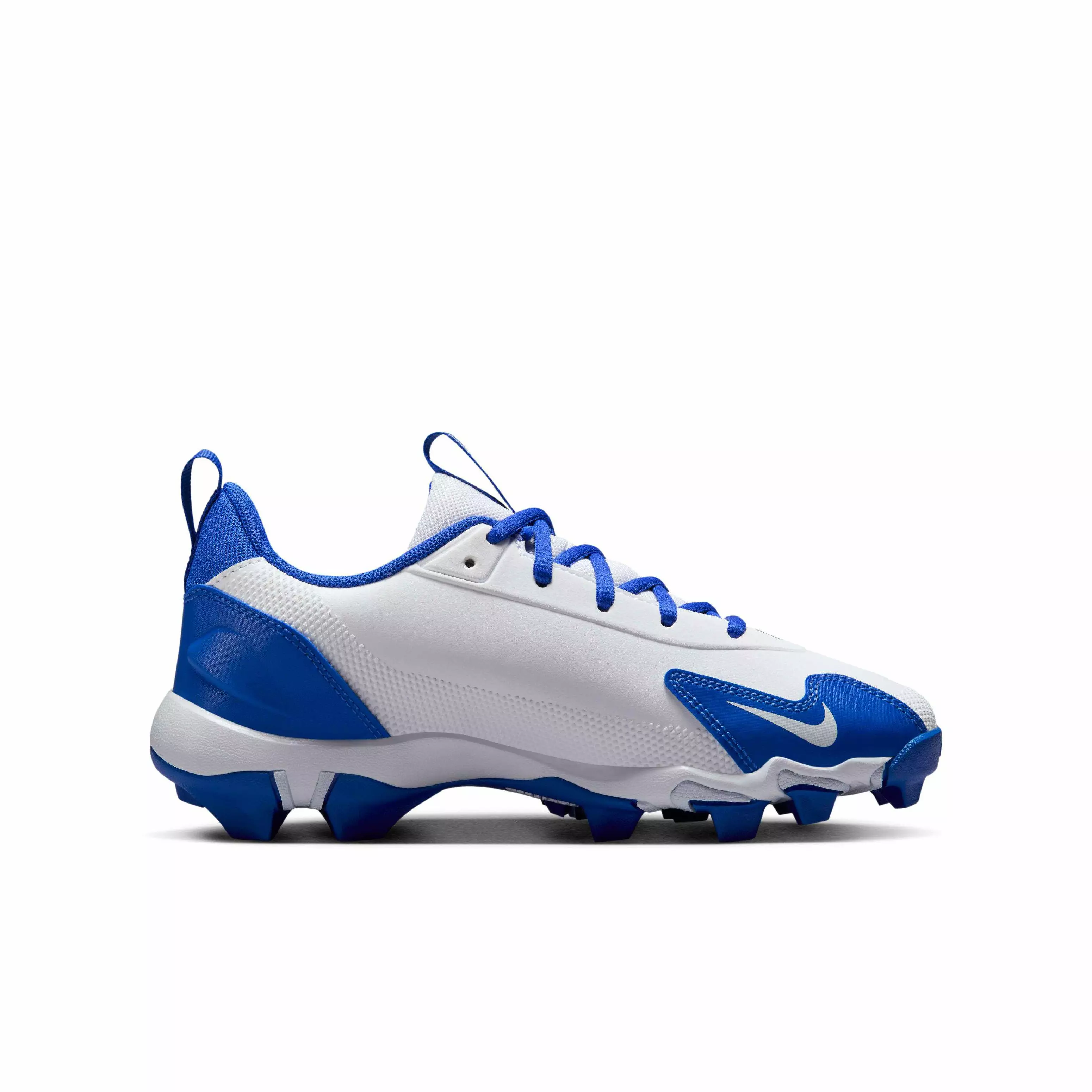 Nike Force Trout 9 Keystone "White/Midnight Navy/Hyper Royal" Grade School Boys' Baseball Cleat - WHITE/NAVY/ROYAL